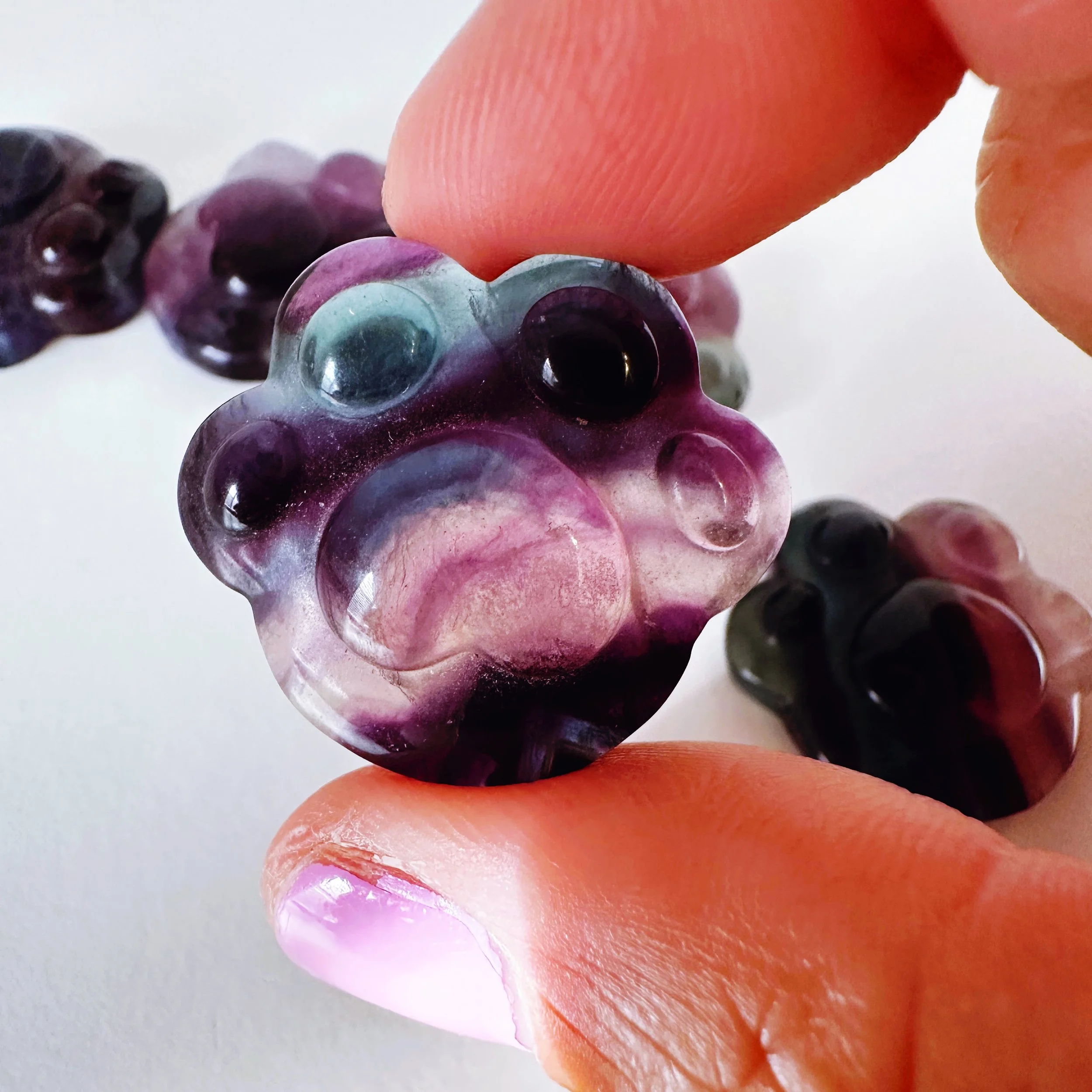 Rainbow Fluorite Paws