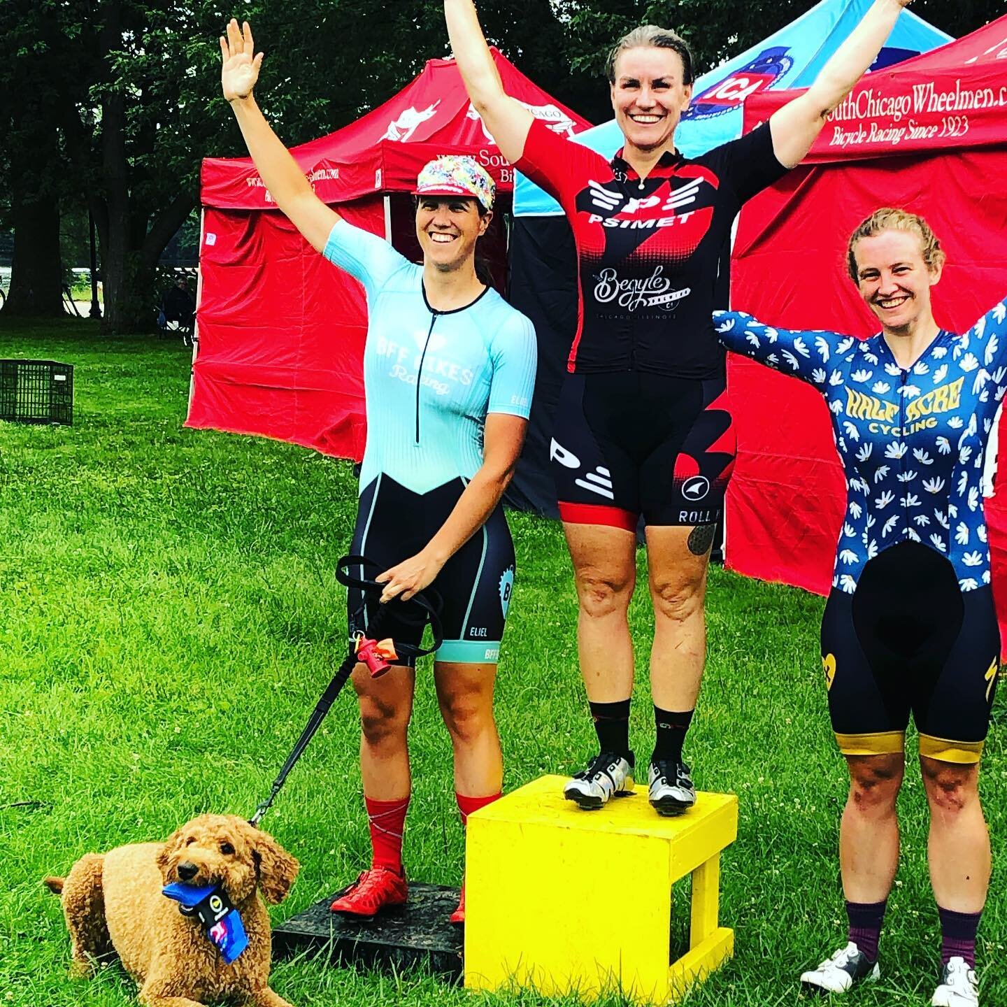 We are super proud of STKD rider Kelly who took second place 🥈 in the category 3 Illinois crit championship this weekend racing with her home team. It was a fast race finished off with a pretty magical sprint. Nice work, Kelly! We hope Clarke enjoye