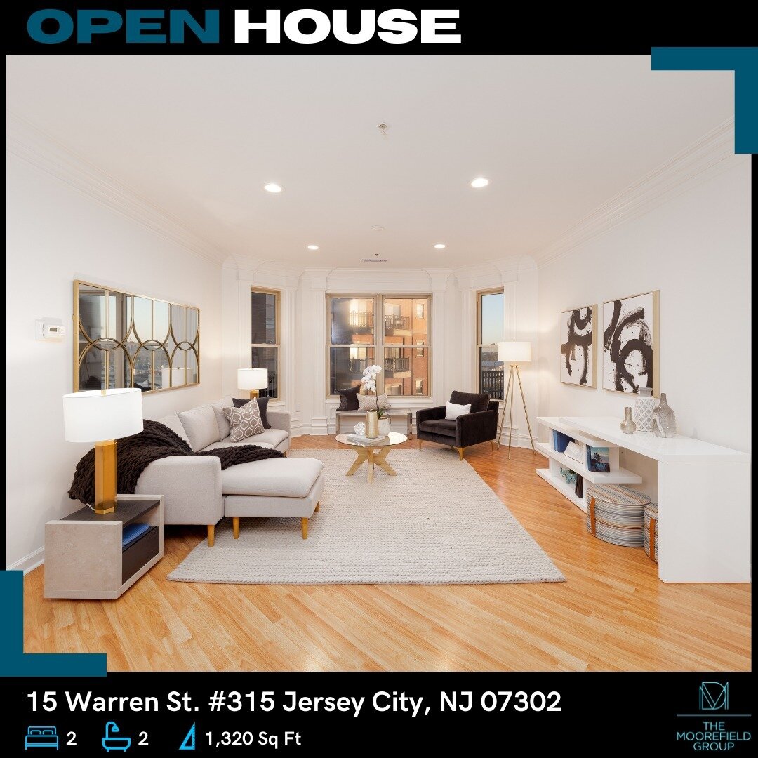 🎇OPEN HOUSE🎇⠀⠀⠀⠀⠀⠀⠀⠀⠀⠀⠀⠀⠀⠀⠀⠀

🏠Where: 110 Grand St. #4A Jersey City NJ 07302 
💵Price: $1,370,000 
📅When: Saturday December 3 1:00PM-4:00PM
Sunday December 4 1:00PM-4:00PM 

🏠Where: 15 Warren St. #315 Jersey City NJ 07302 
💵Price: $1,095,000 
?