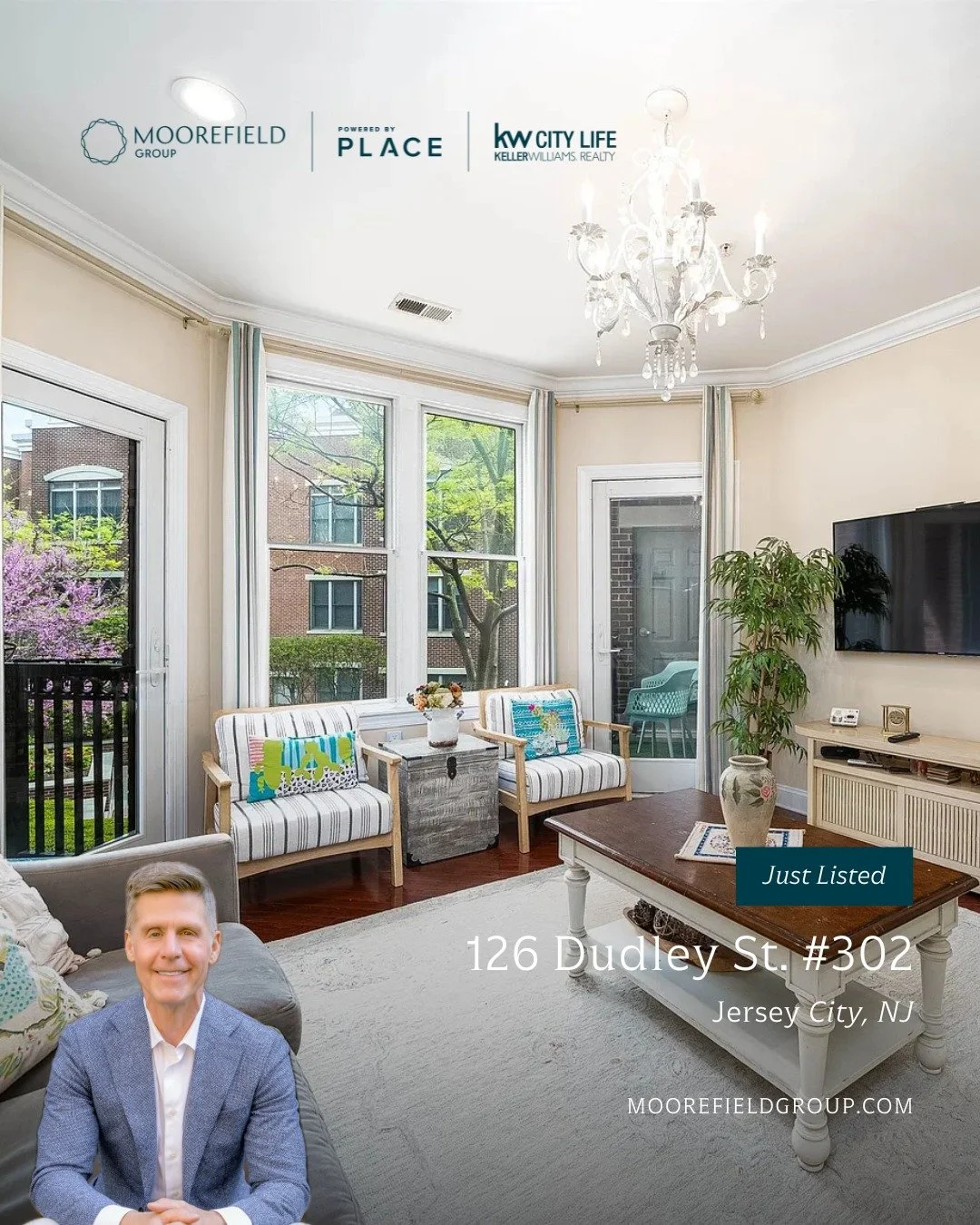 Just Listed for Rent!  

126 Dudley St. #302
Jersey City, NJ 07302

Listed@ $5,100/mo 
2 Beds | 2 Baths 
1,200 sq. ft.  

Rare to market 2 bed, 2 bath southeast corner home with 2 terraces! The 1,200 sq.ft butterfly floor plan overlooks the quiet, be