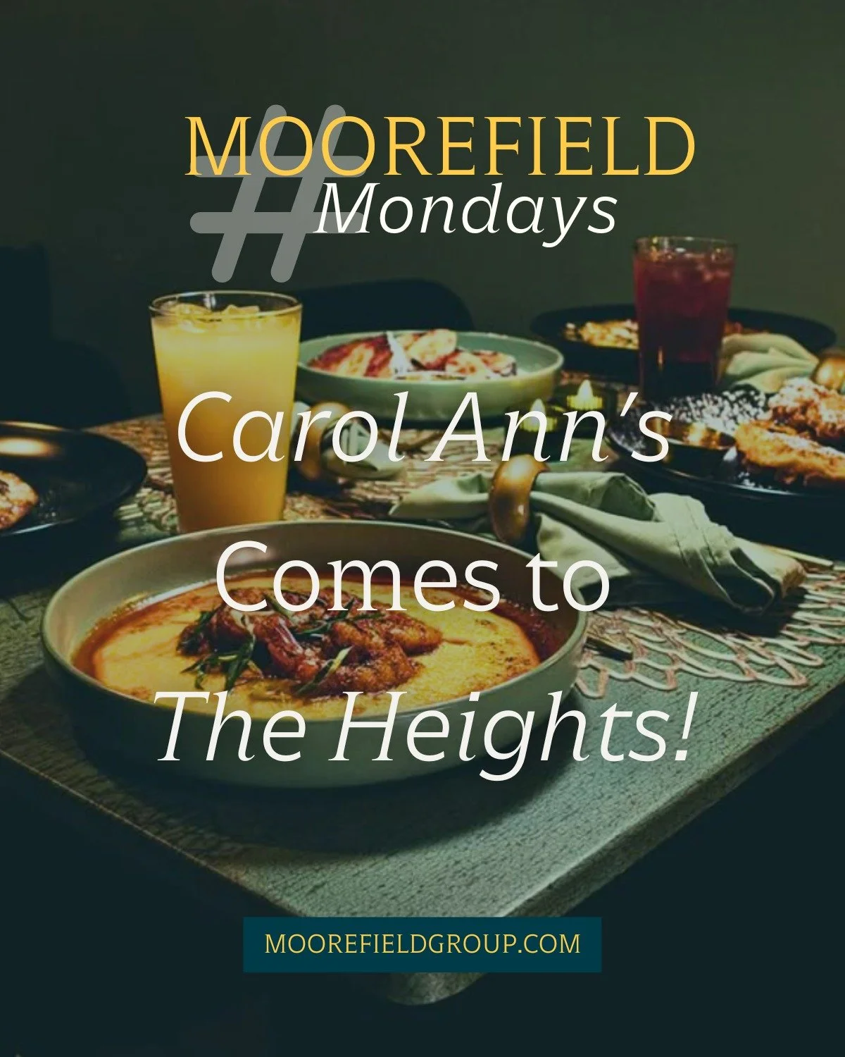 🎇Moorefield Mondays🎇

There is a sweet new place to dine in the Heights. Chef and Owner Andrew named Carol Ann&rsquo;s Table after his grandmother and a lovely feeling of familial warmth and comfort infuses his low-key spot. Her namesake Burger is 