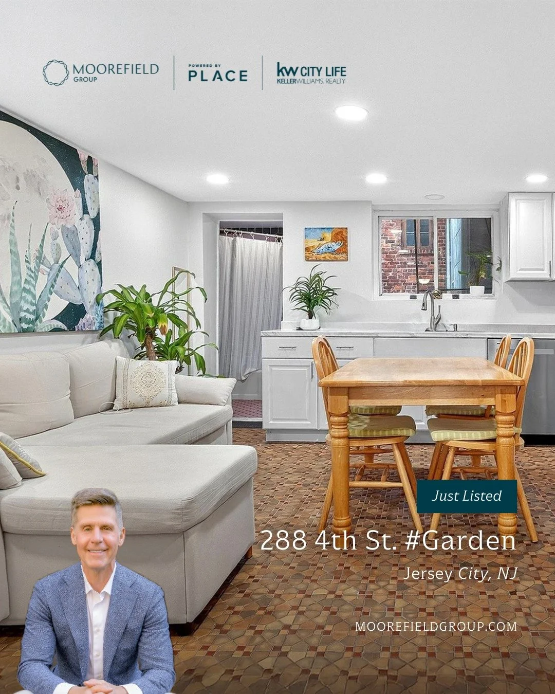 Just Listed for Rent!  

288 4th St. #Garden
Jersey City, NJ 07302

Listed@ $1,950/mo 
1 Bed | 1 Bath 
650 sq. ft.  

This 1-bedroom apartment is completely budget-friendly and perfect for anyone looking to be near shops, restaurants &amp; public tra