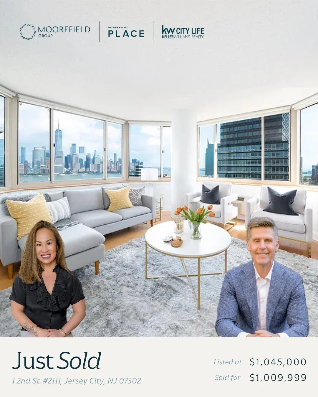 💫 JUST SOLD! 💫

📍1 2nd St. #2111
Jersey City, NJ 07302

Proud to have represented both the buyer and seller of this stunning high-floor waterfront condo at Portofino. With wrap-around windows, unbeatable NYC views, a private balcony, and luxury am