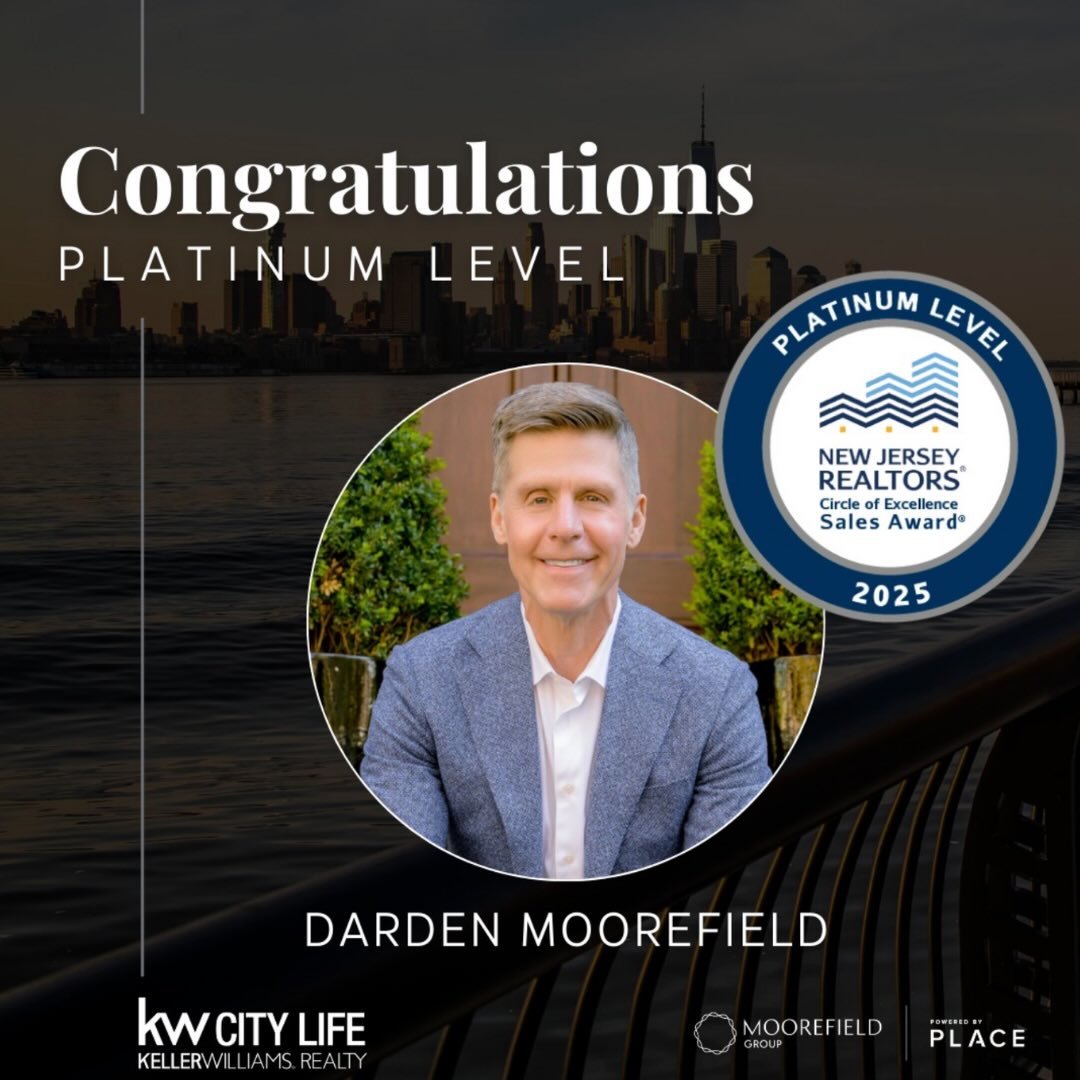 👏 PLATINUM LEVEL👏

Congratulations to Darden Moorefield on being recognized in the 2025 New Jersey REALTORS&reg; Circle of Excellence Sales Award.

A true reflection of commitment, consistency, and top-tier service.