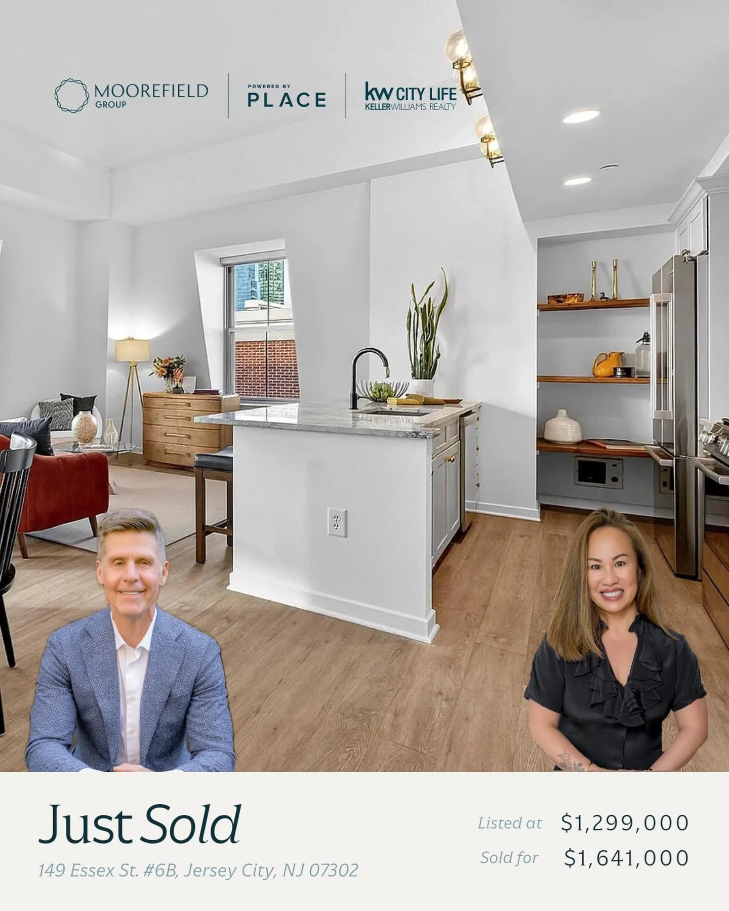 💫 JUST SOLD! 💫

📍 149 Essex St. #6B 
Jersey City, NJ 07302

Proud to represent both the buyers and sellers on this stunning residence &mdash; a beautifully renovated open-concept home featuring a chef&rsquo;s kitchen with marble countertops, warm 