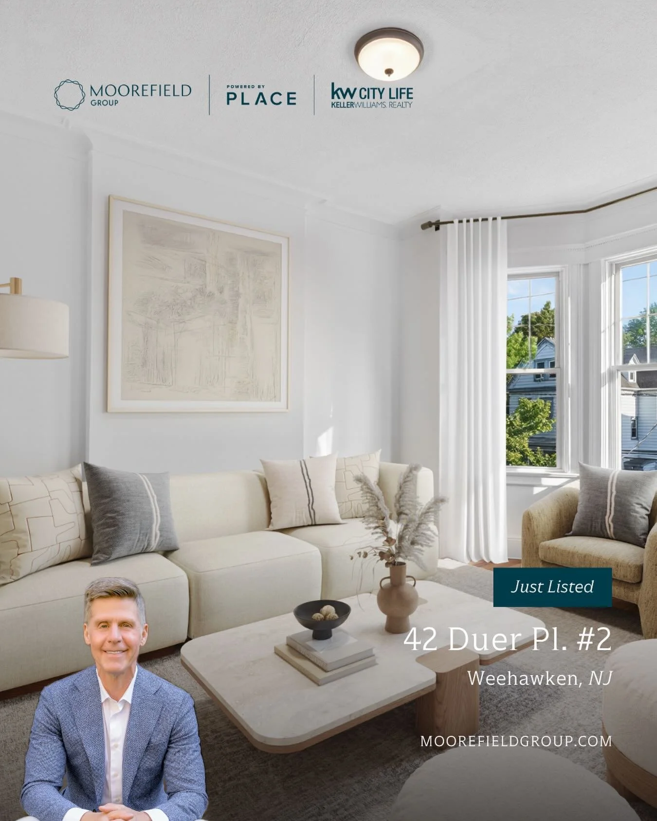 Just Listed for Rent!  42 Duer Pl #2 Weehawken, NJ 07086 
Listed@ $3,100/mo 3 Bed | 1 Bath 1,200 sq. ft. 

Recently updated 2nd floor residence offering 3 beds + den and 1 bath, perfectly positioned on a lush tree-line street in the vibrant community
