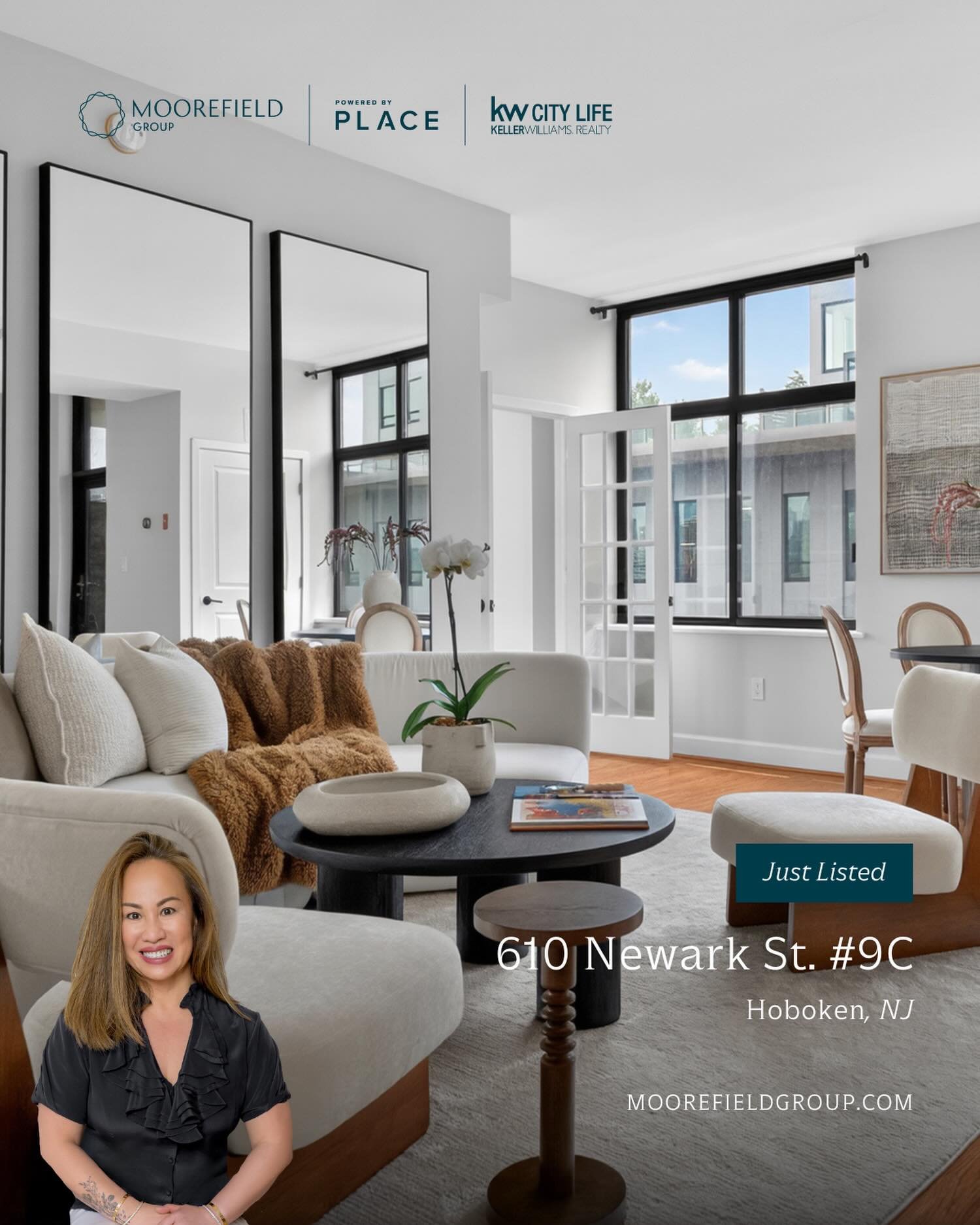 🏡 JUST LISTED! 🏡

📍 610 Newark St. #9C
Hoboken, NJ 07030

🛏️ 2 Bed
🛁 2 Bath
💰 $1,120,000

Located on the southwest corner of the Hoboken Grande, this high-floor 2-bedroom, 2-bath residence offers 1,250 sq. ft. of bright, airy living space with 