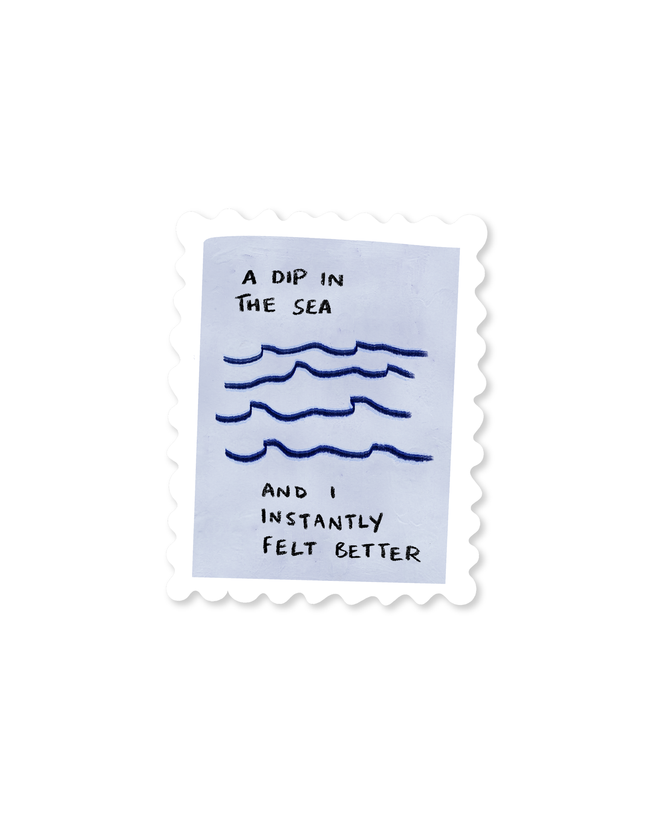 Dip In The Sea Stamp Sticker