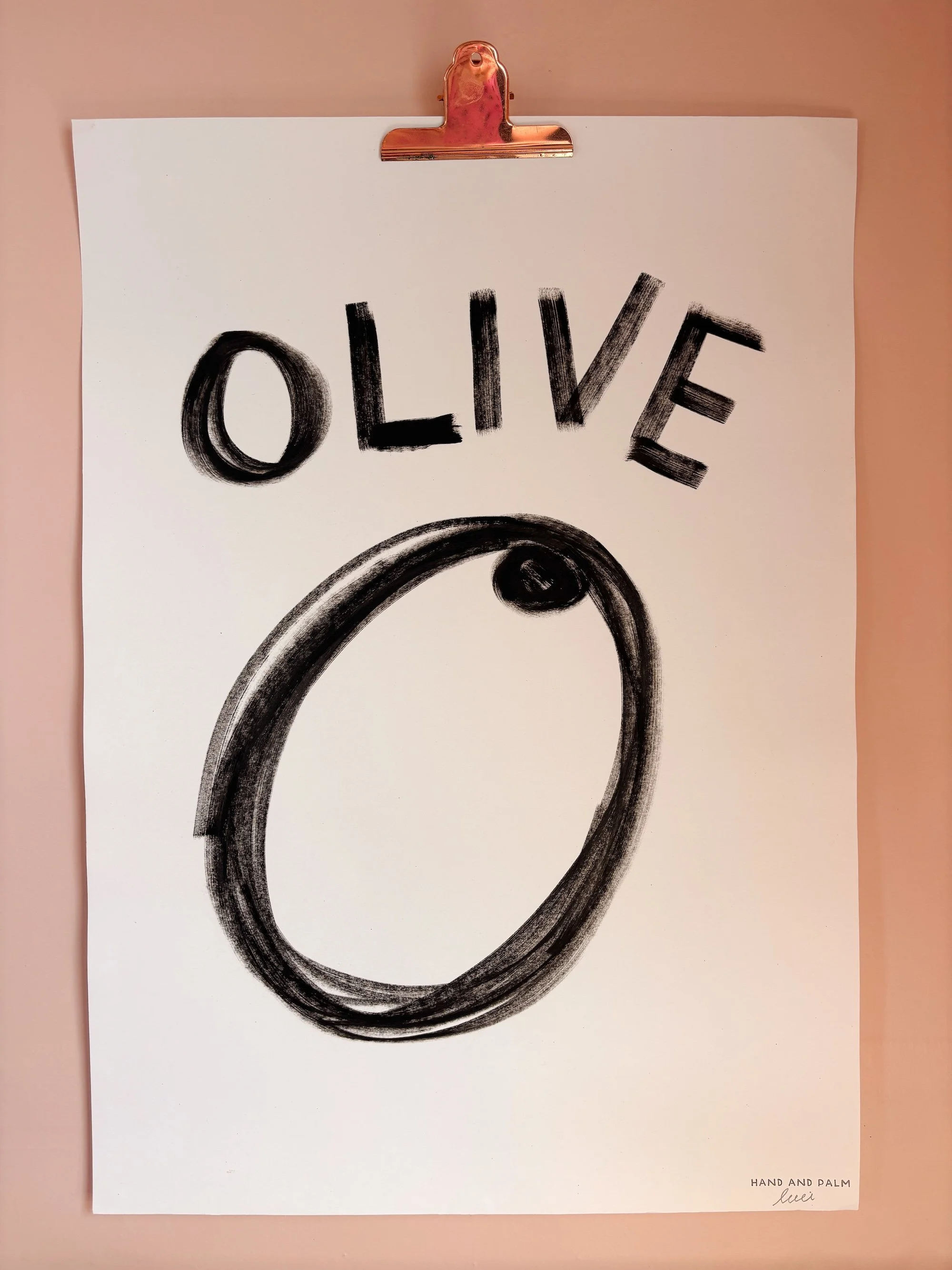 Big Olive A2 Original Art