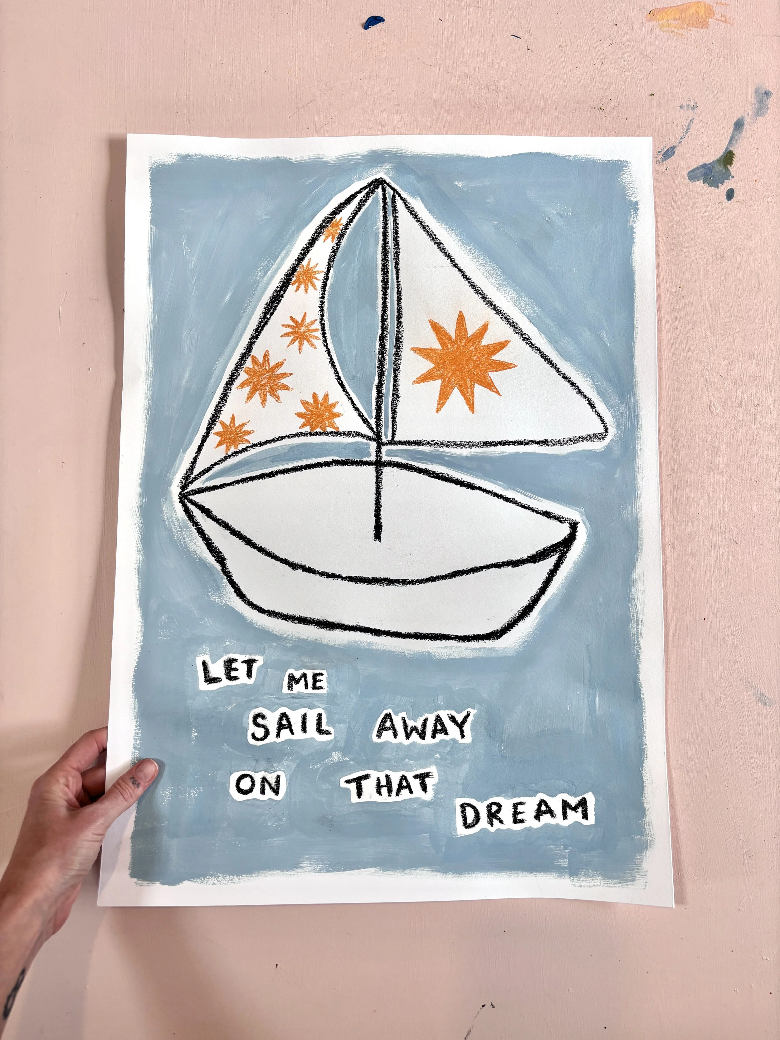 Sail Away A2 ORIGINAL ART