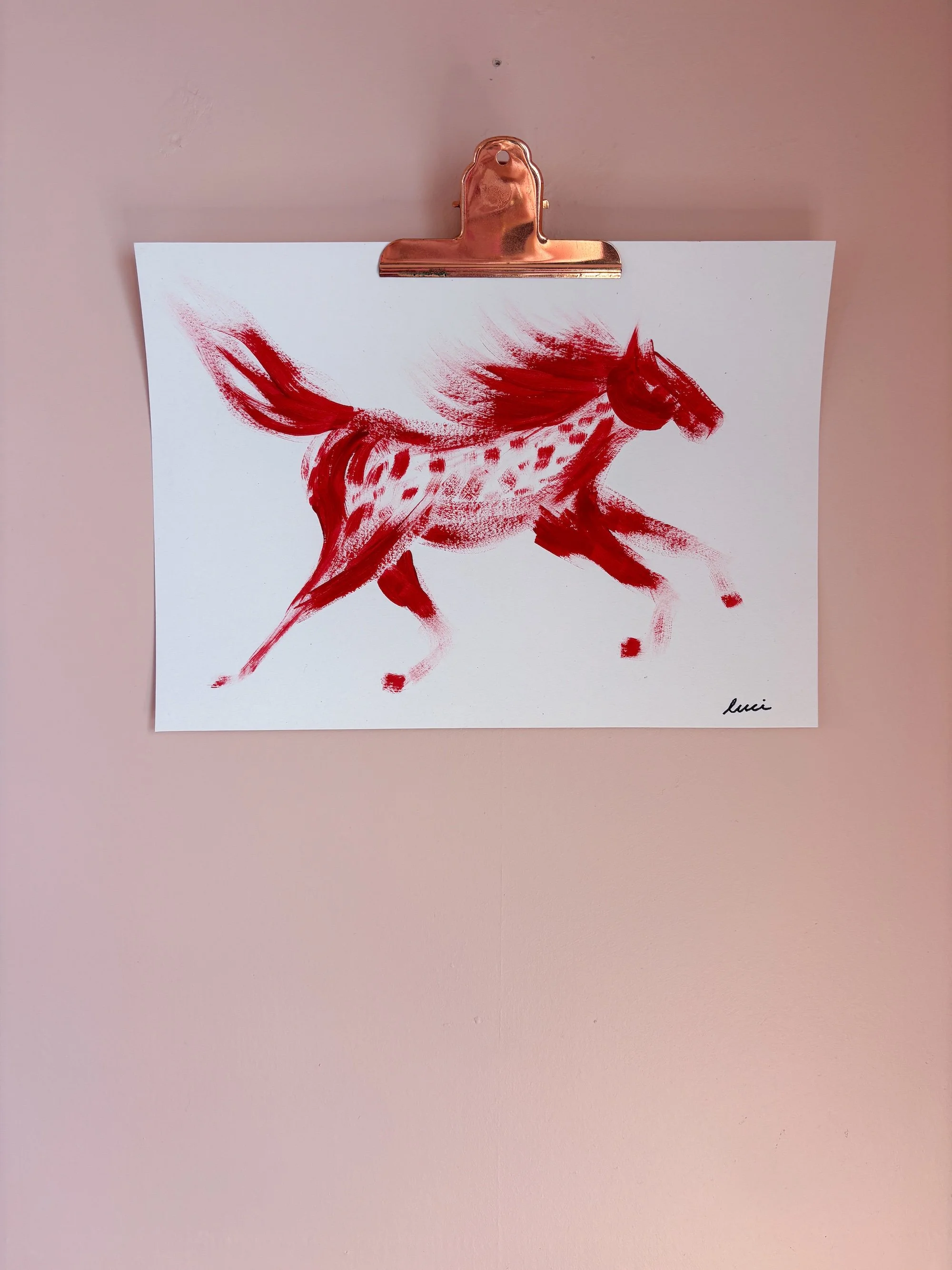 Horse Two A4 Original Art
