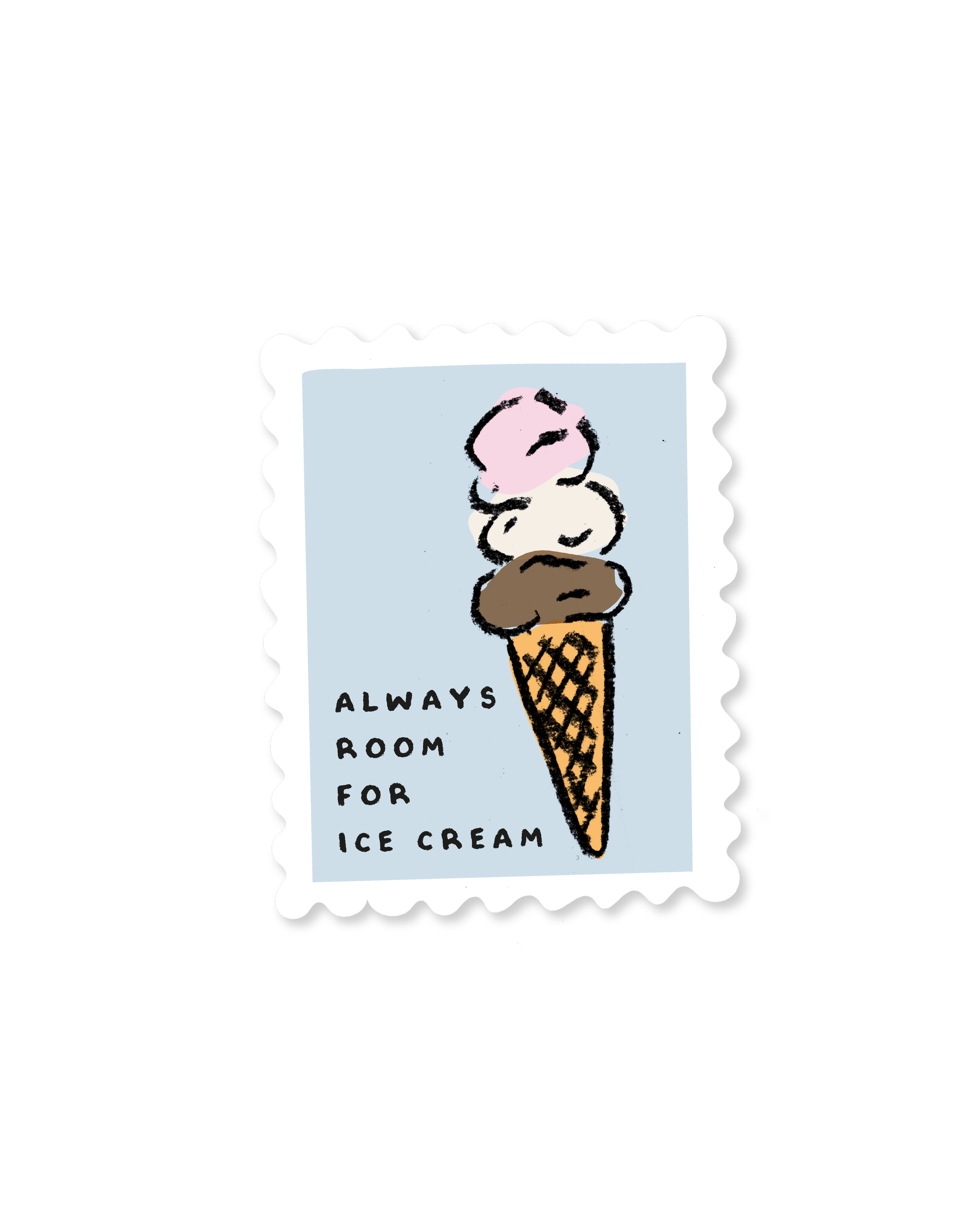 Ice Cream Stamp Sticker