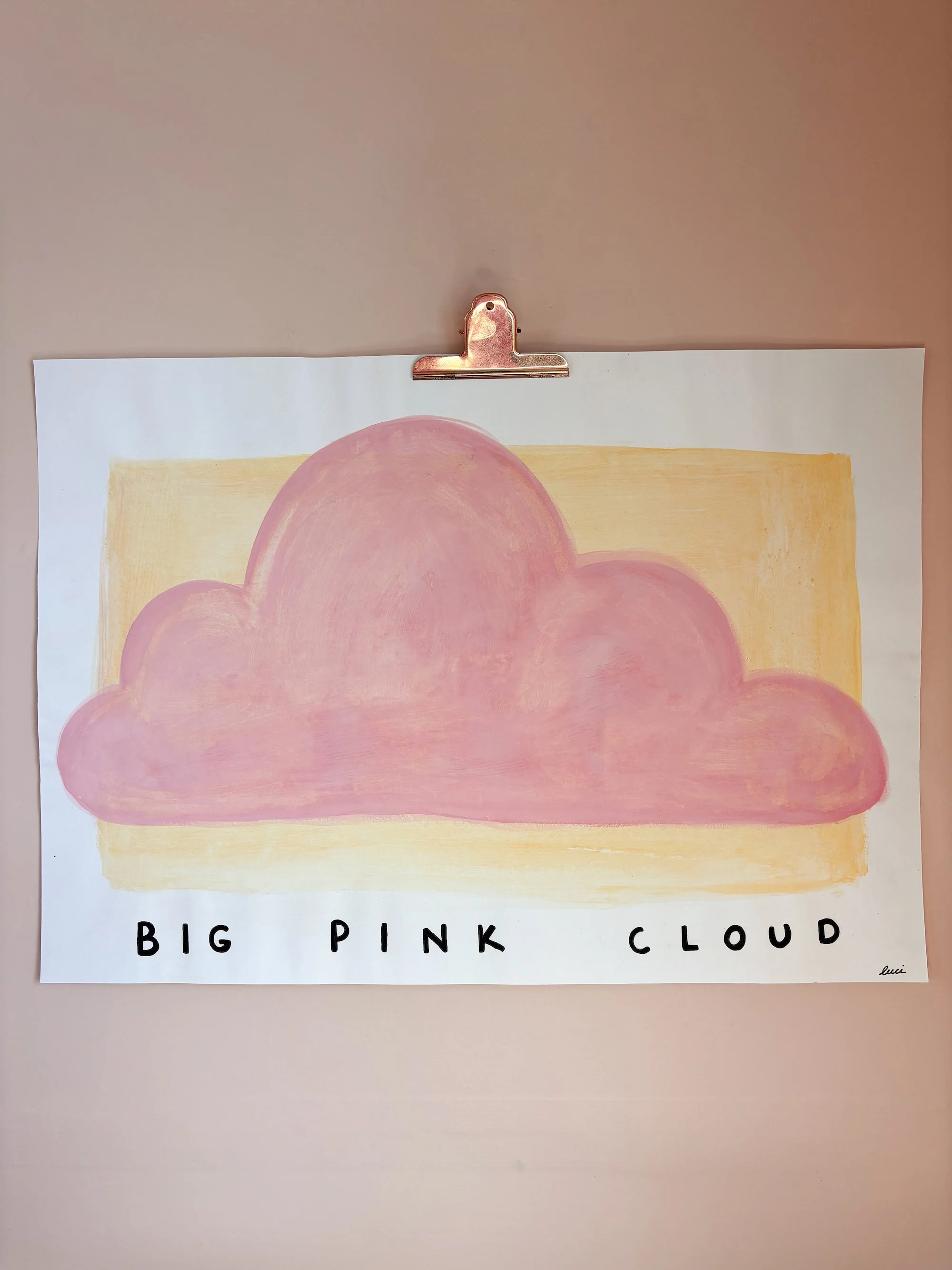Big Pink Cloud A2 Original Art