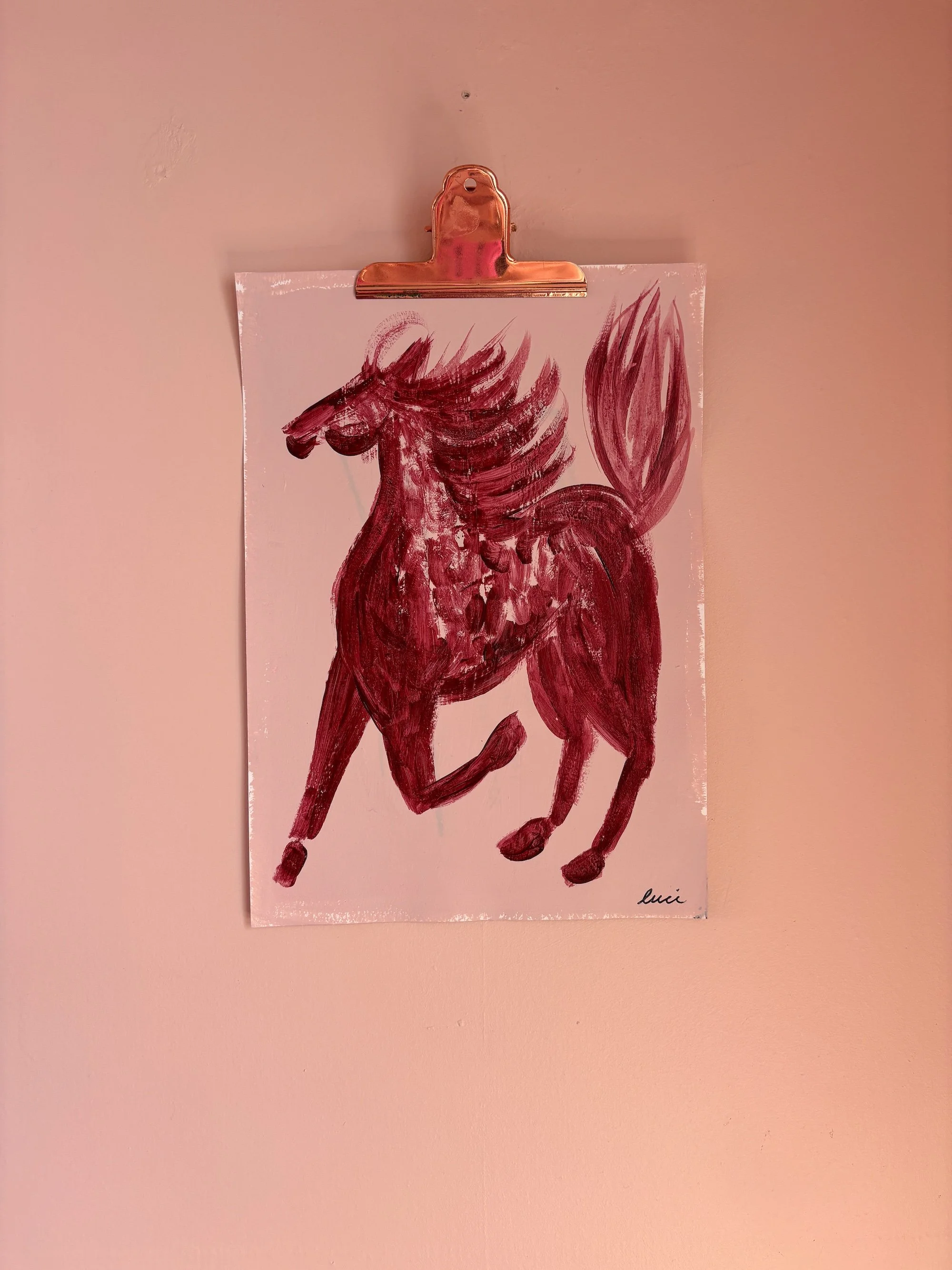 The Horse A4 Original Art