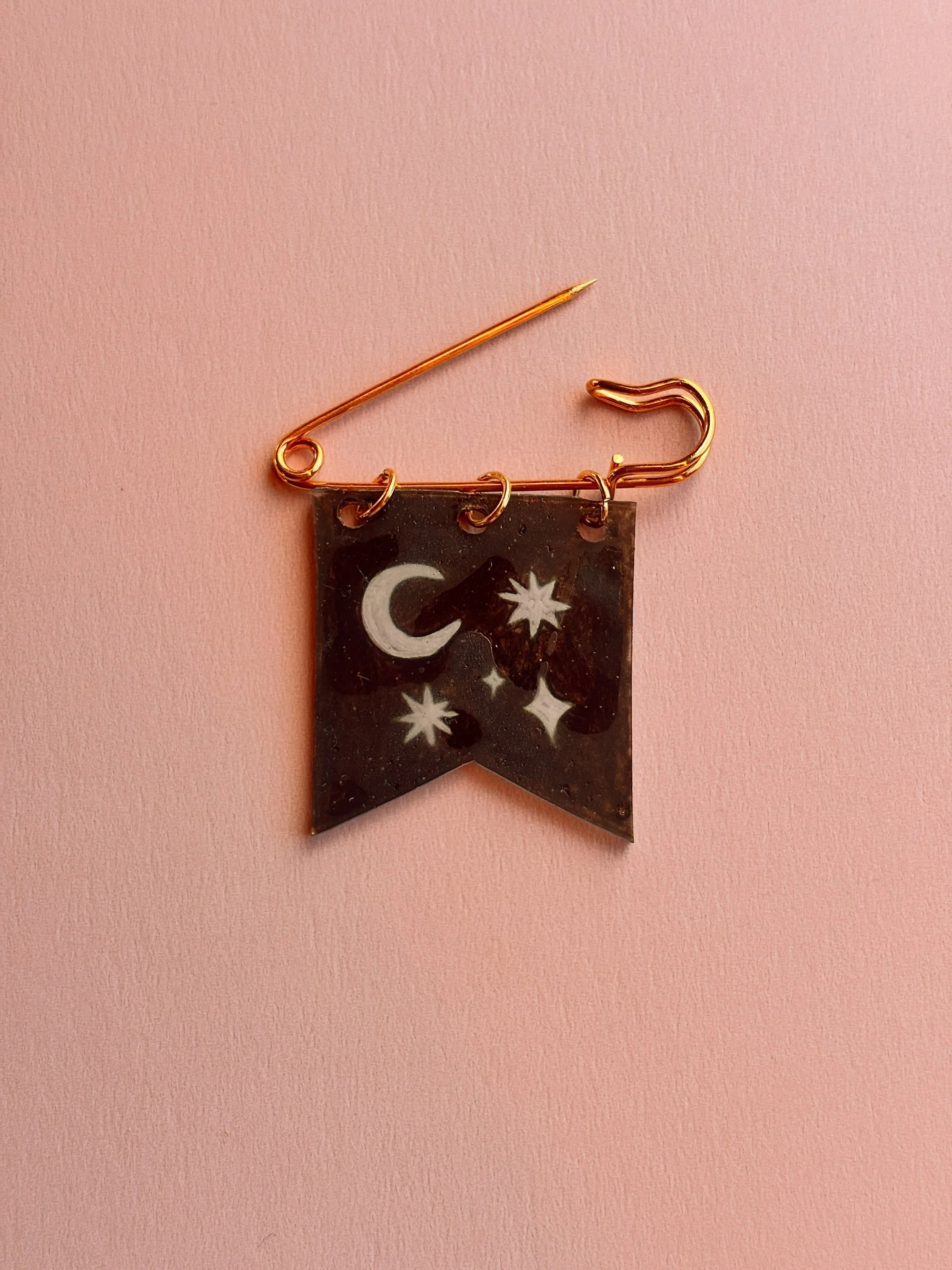Moon and Stars Pin