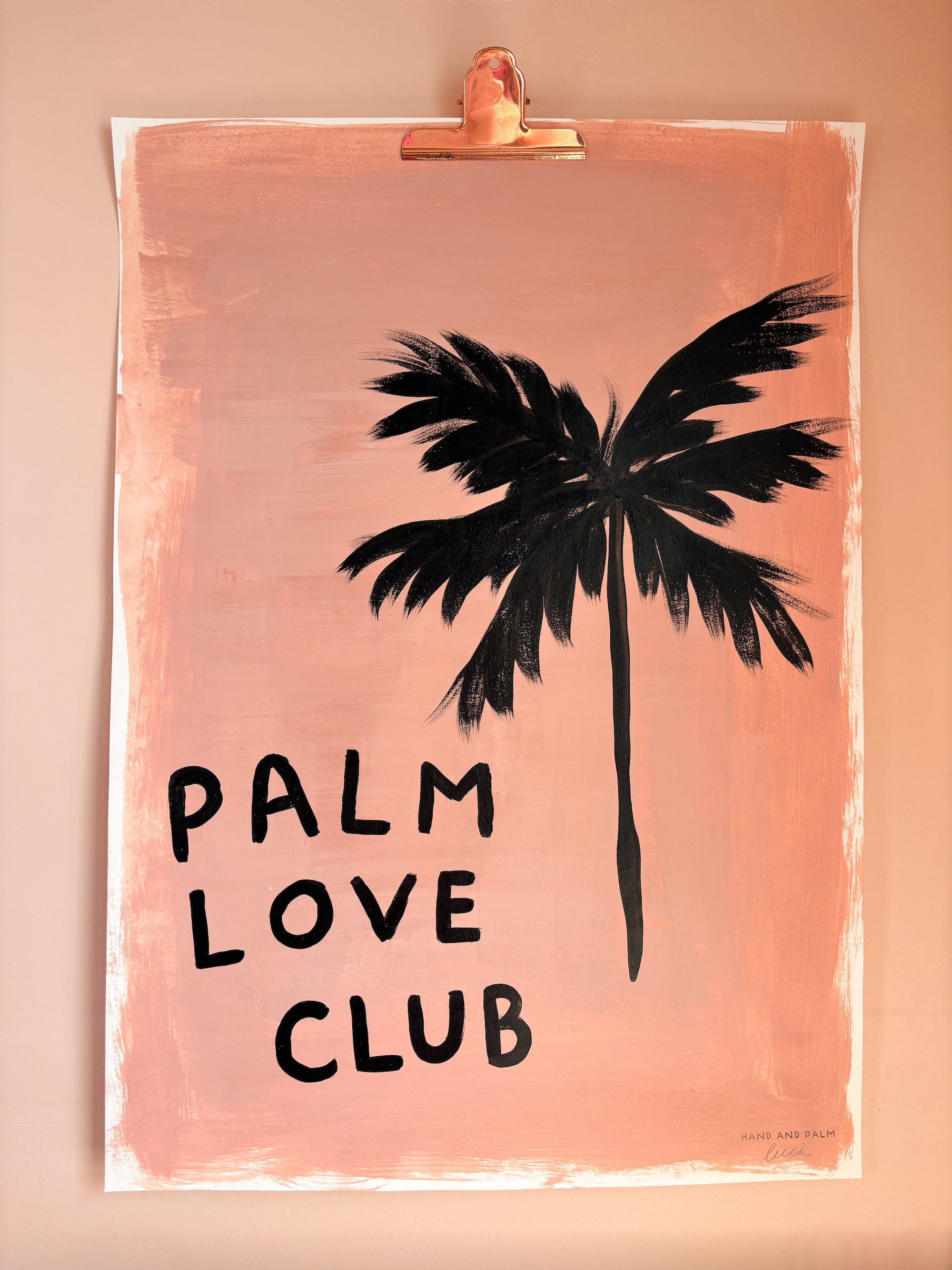 Palm Love Club A2 Original Art