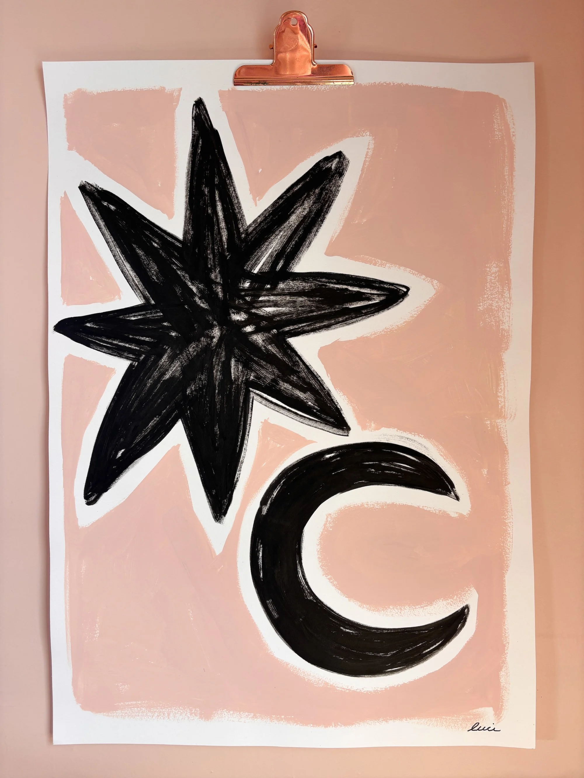 Star Moon A2 Original Art
