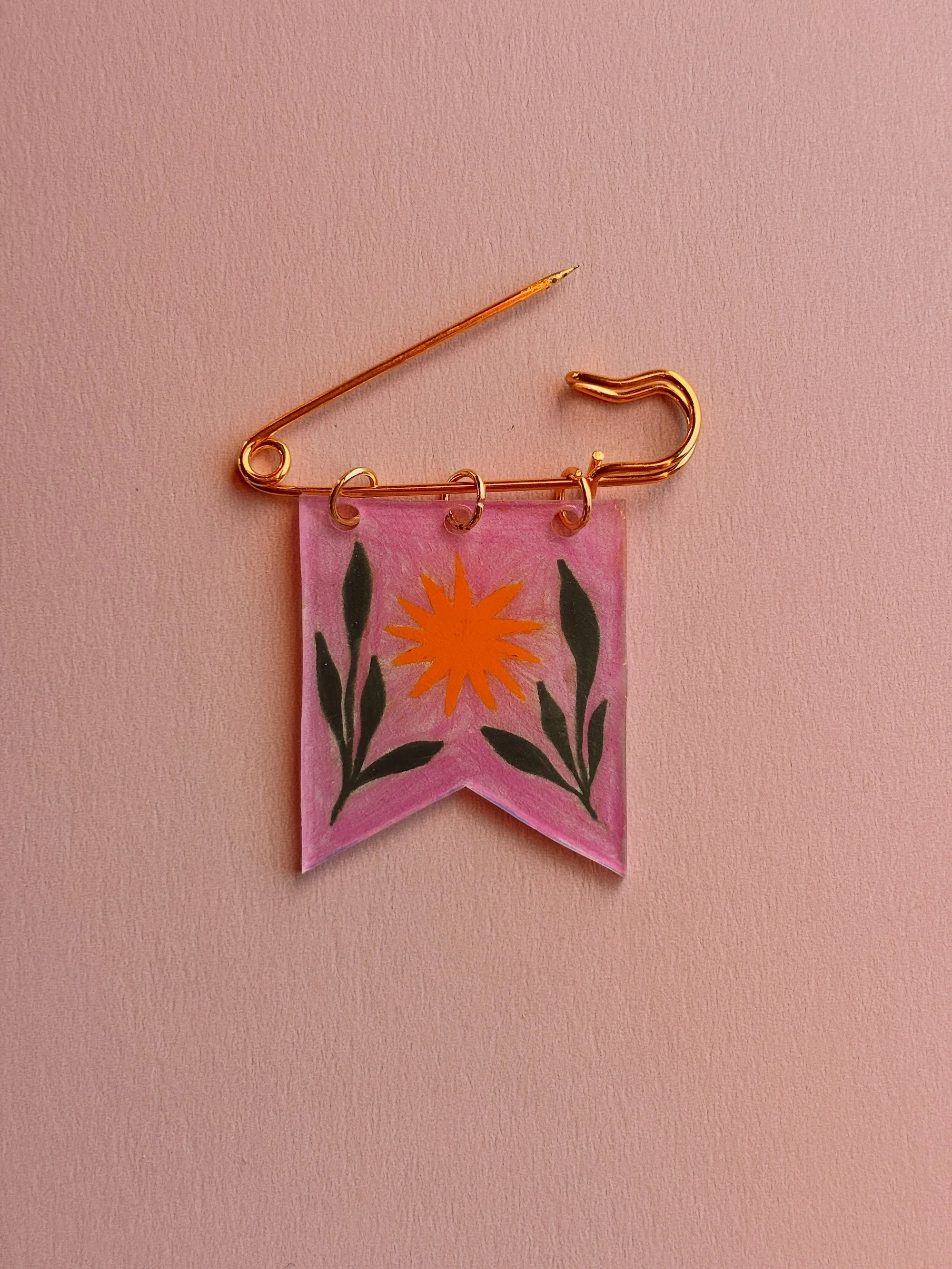 Sun Leaves Pin