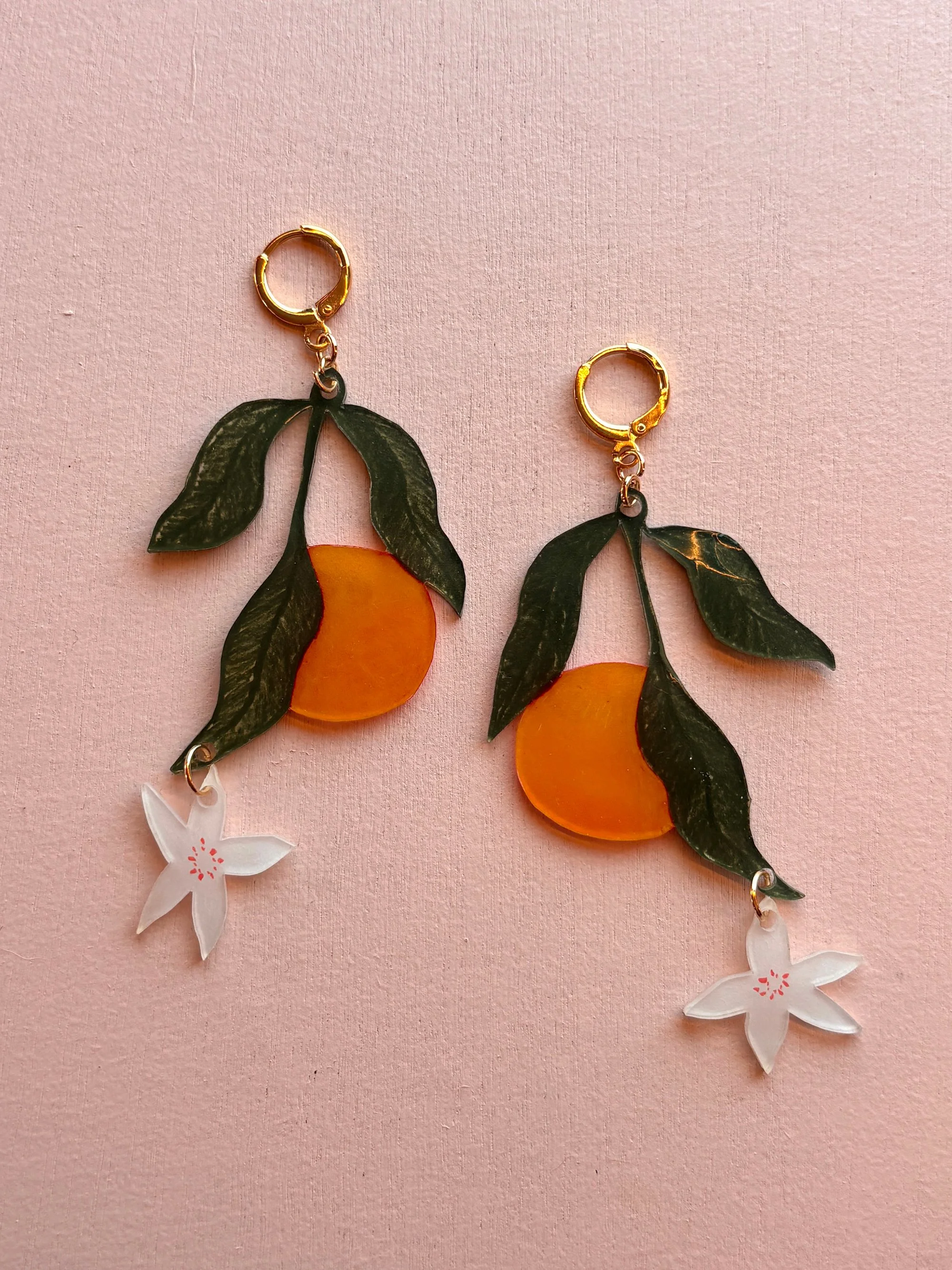 Orange Earrings