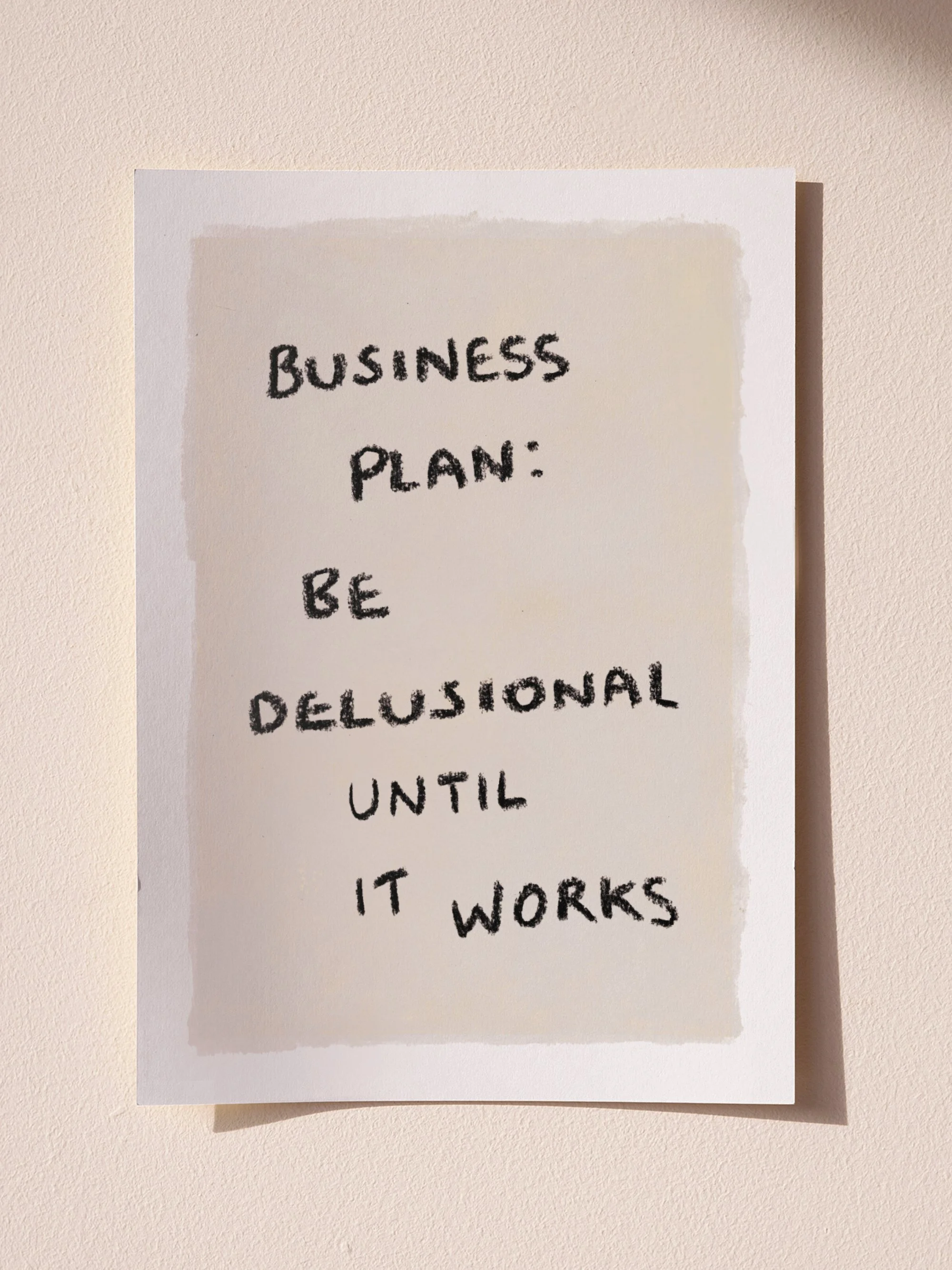 Business Plan Art Print