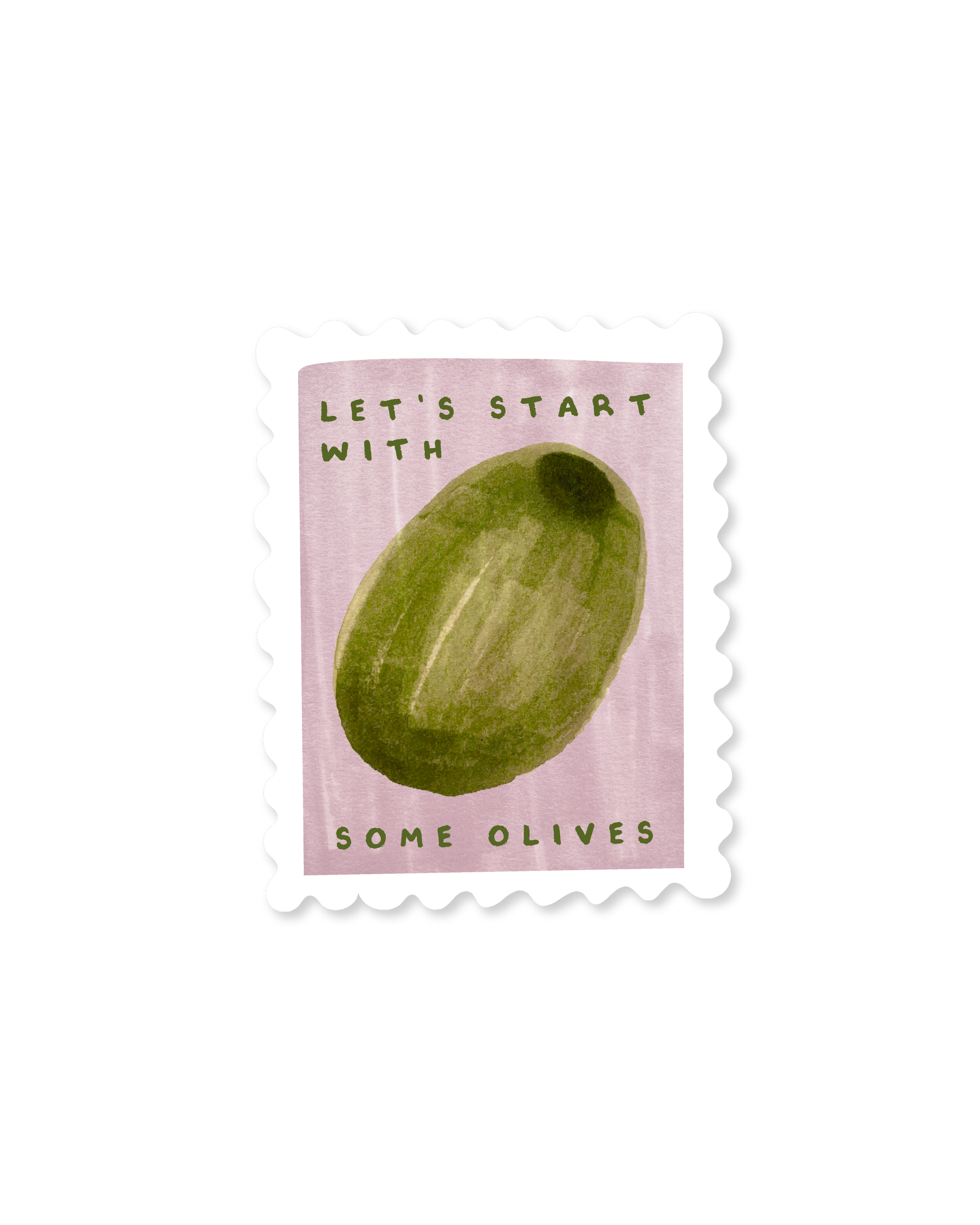 Olives Stamp Sticker