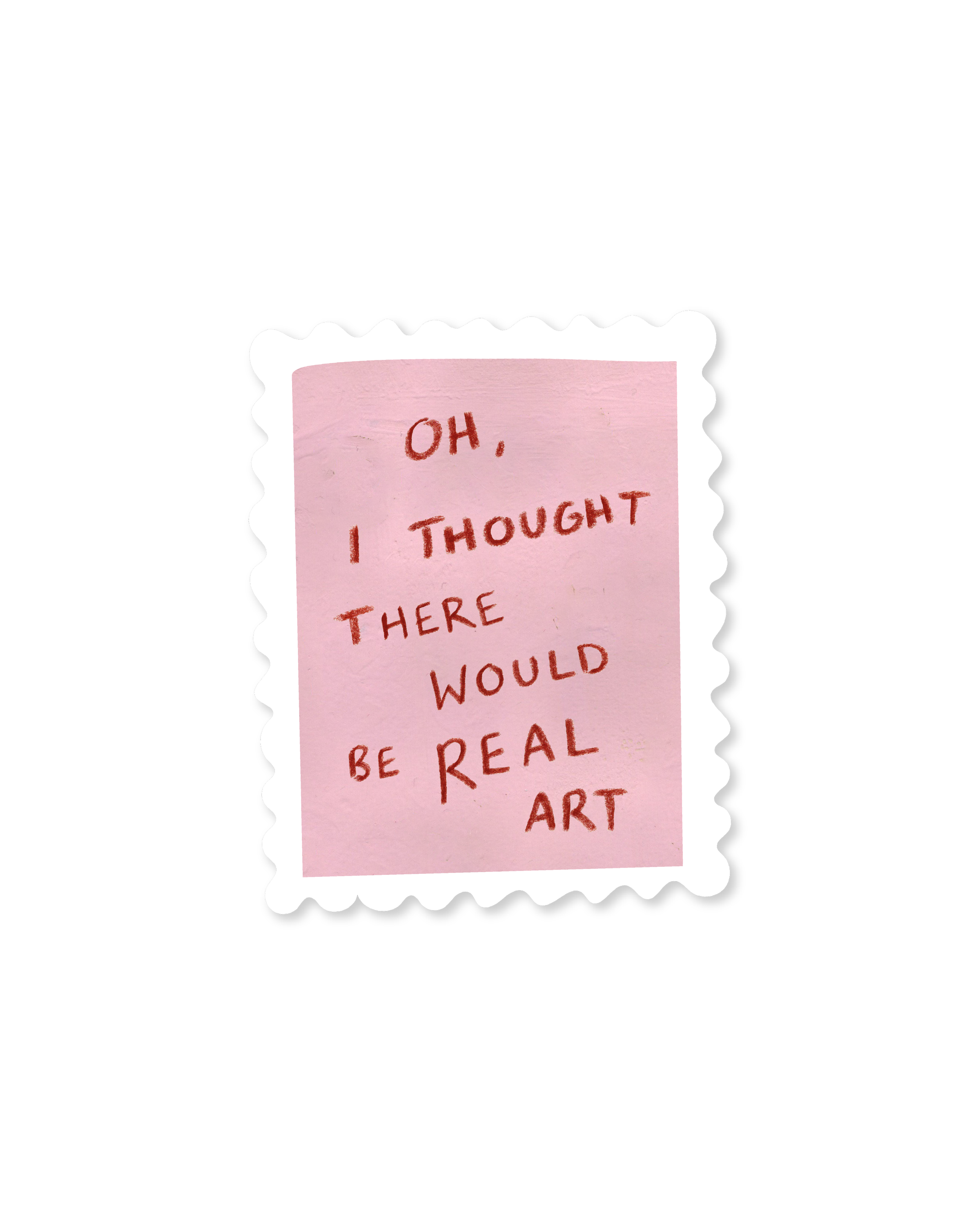 Real Art Stamp Sticker