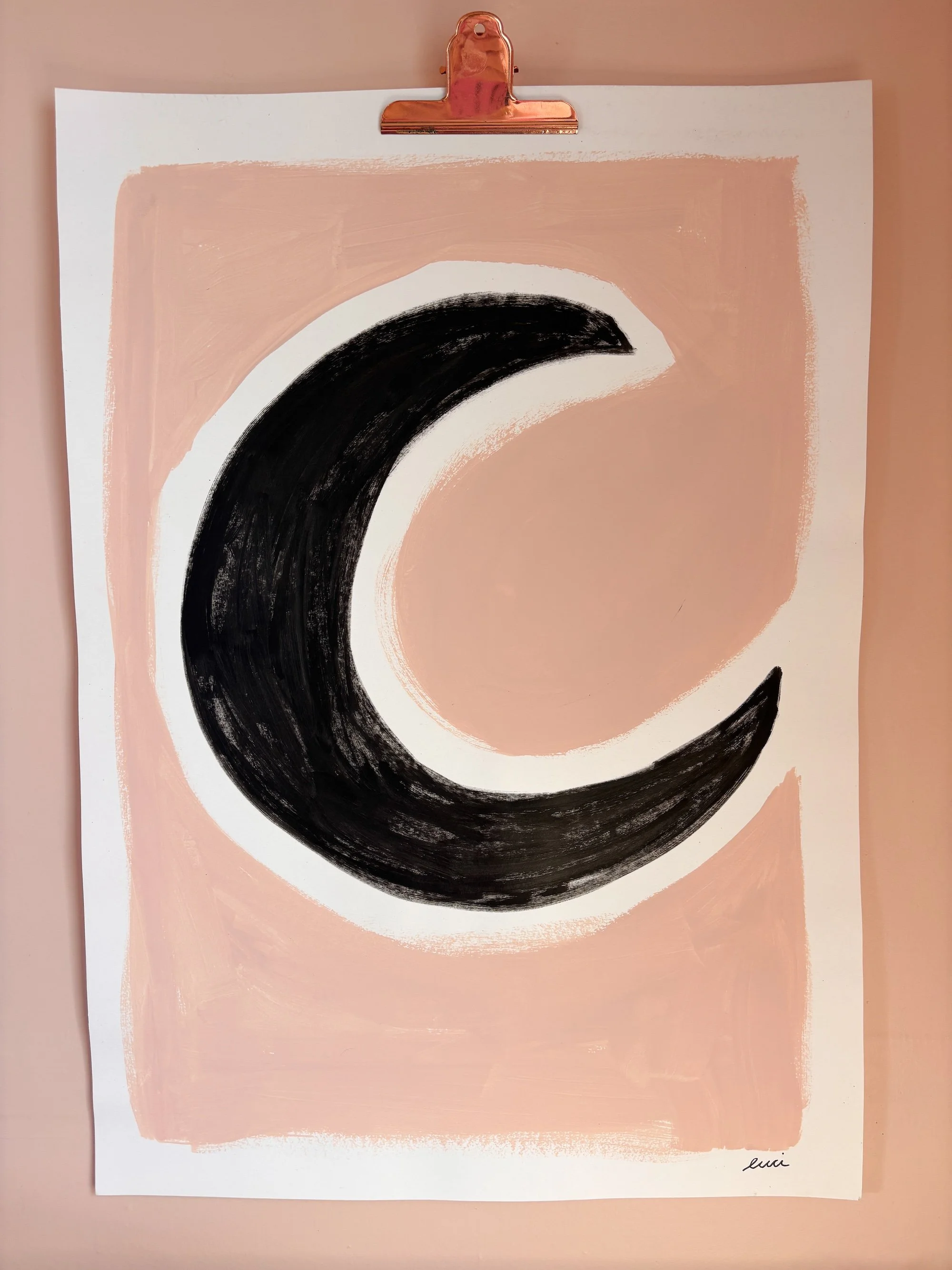 The Moon A2 Original Art