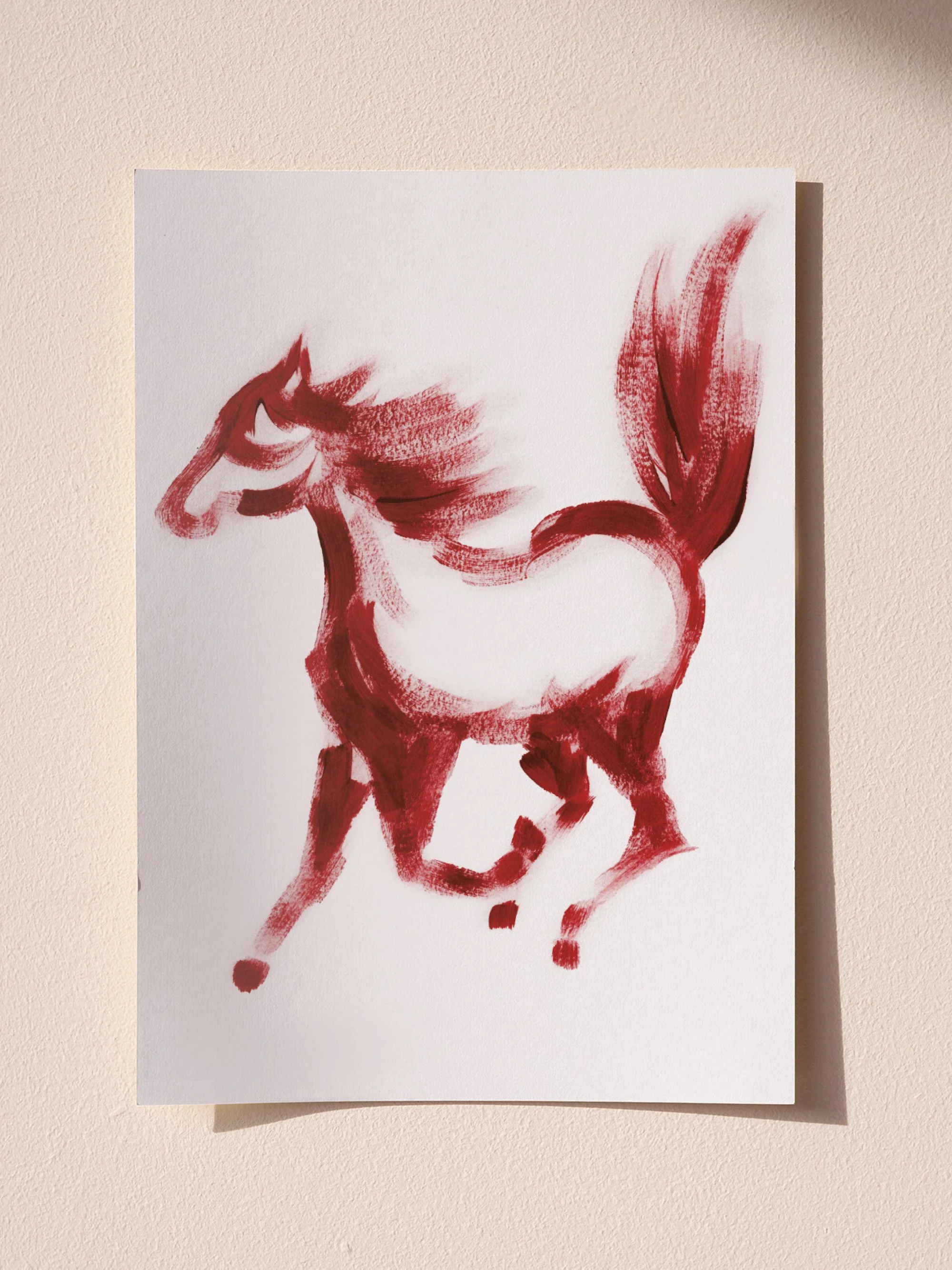 Fire Horse One Art Print