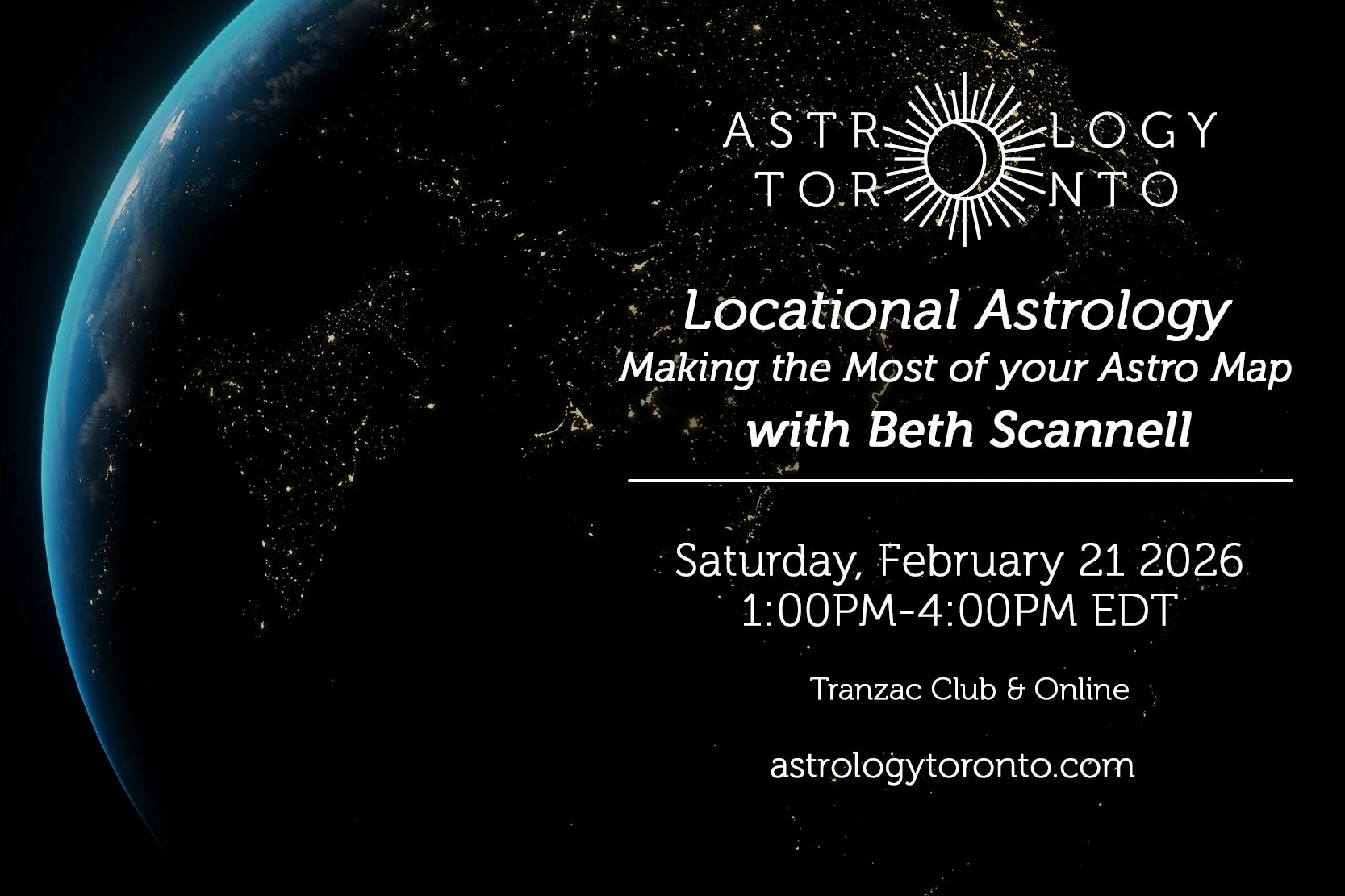 Locational Astrology - Making the Most of your Astro Map with Beth Scannell