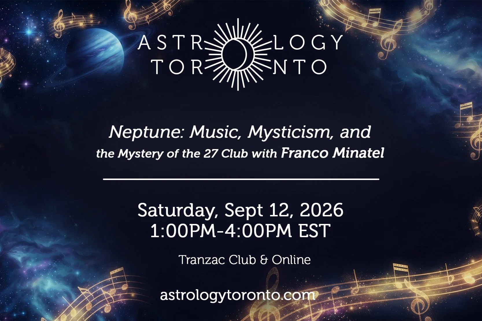 Neptune: Music, Mysticism, and the Mystery of the 27 Club with Franco Minatel