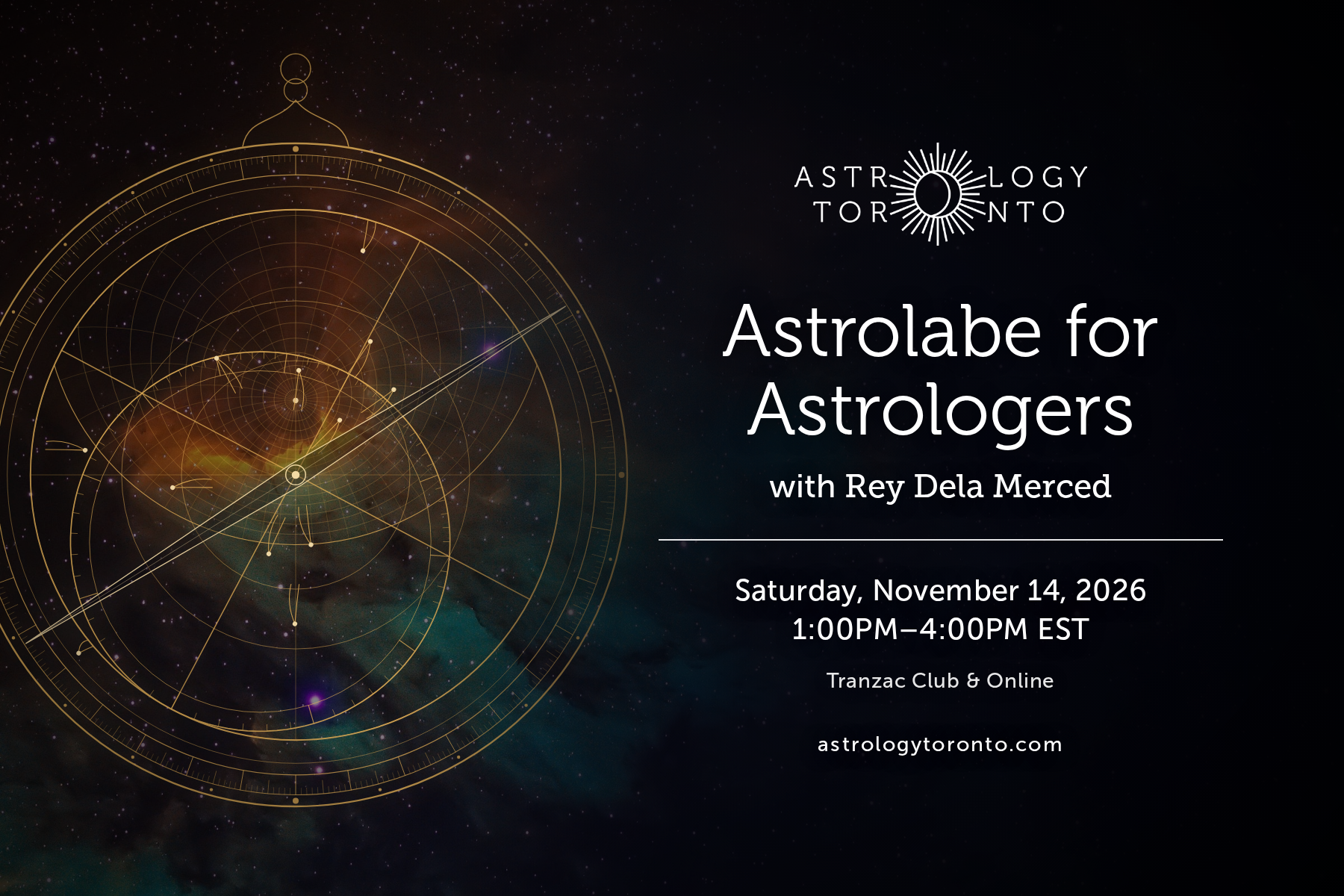 Astrolabe for Astrologers with Rey dela Merced