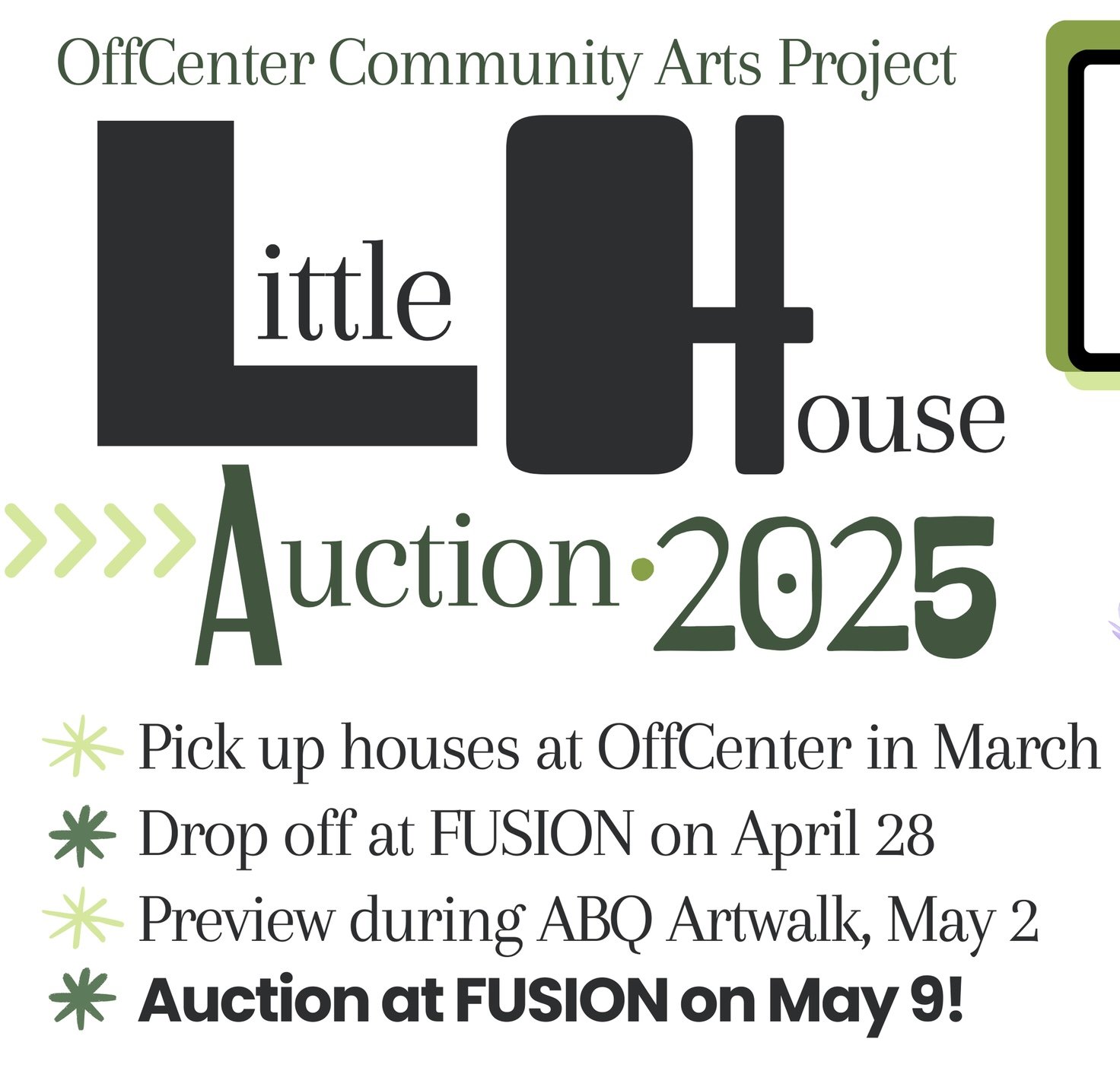 OffCenter Arts - Little House Auction