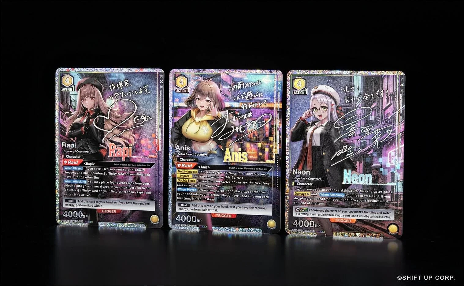 Rapi, Anise, and Neon SR**