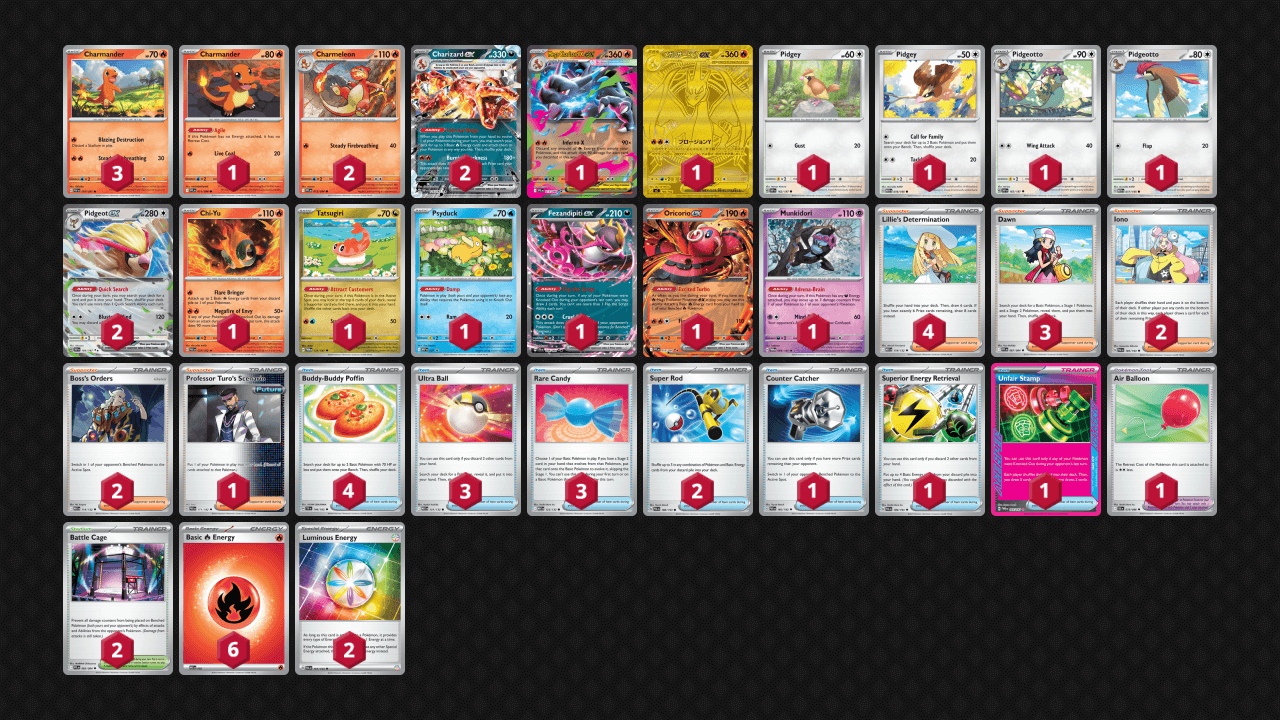 Mega Charizard Y ex deck