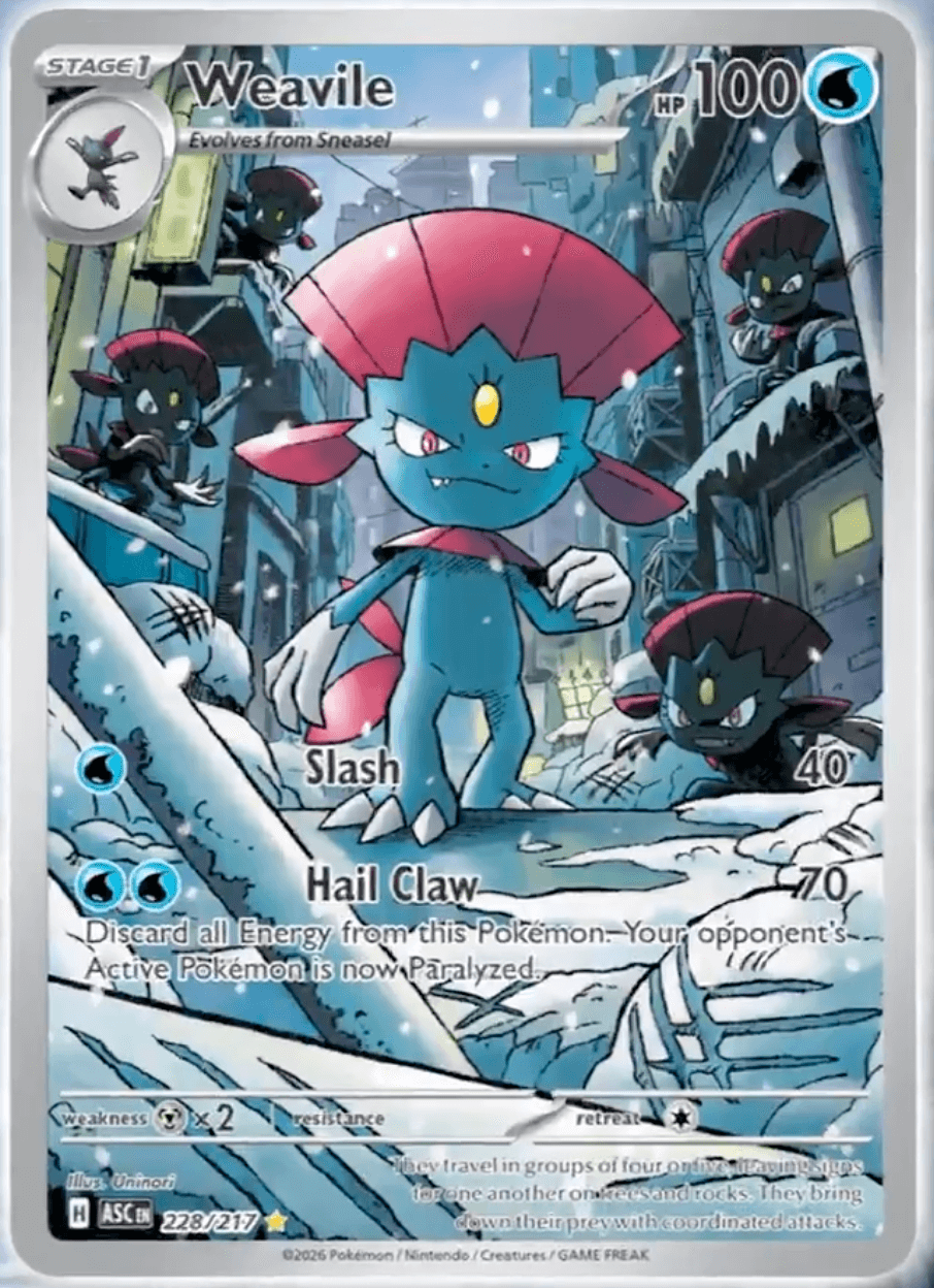 Weavile – Illustration Rare