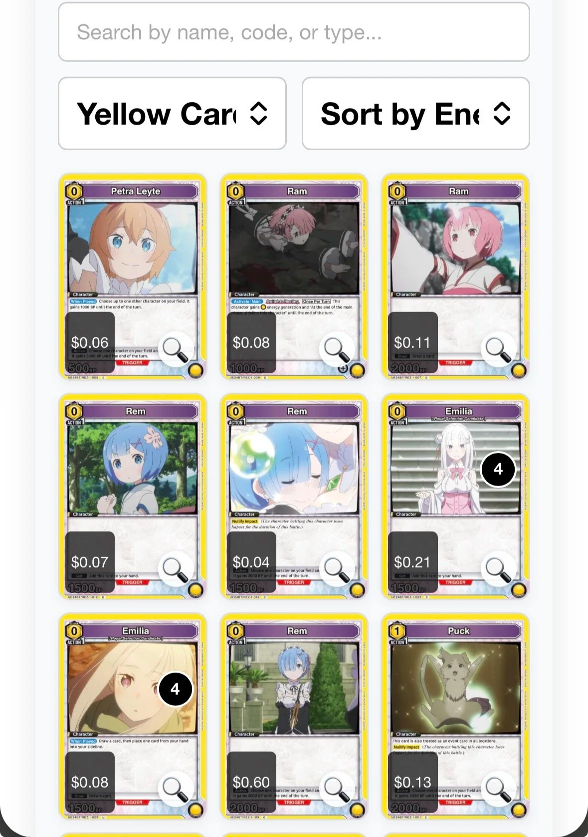 JWA Deck Builder on Mobile