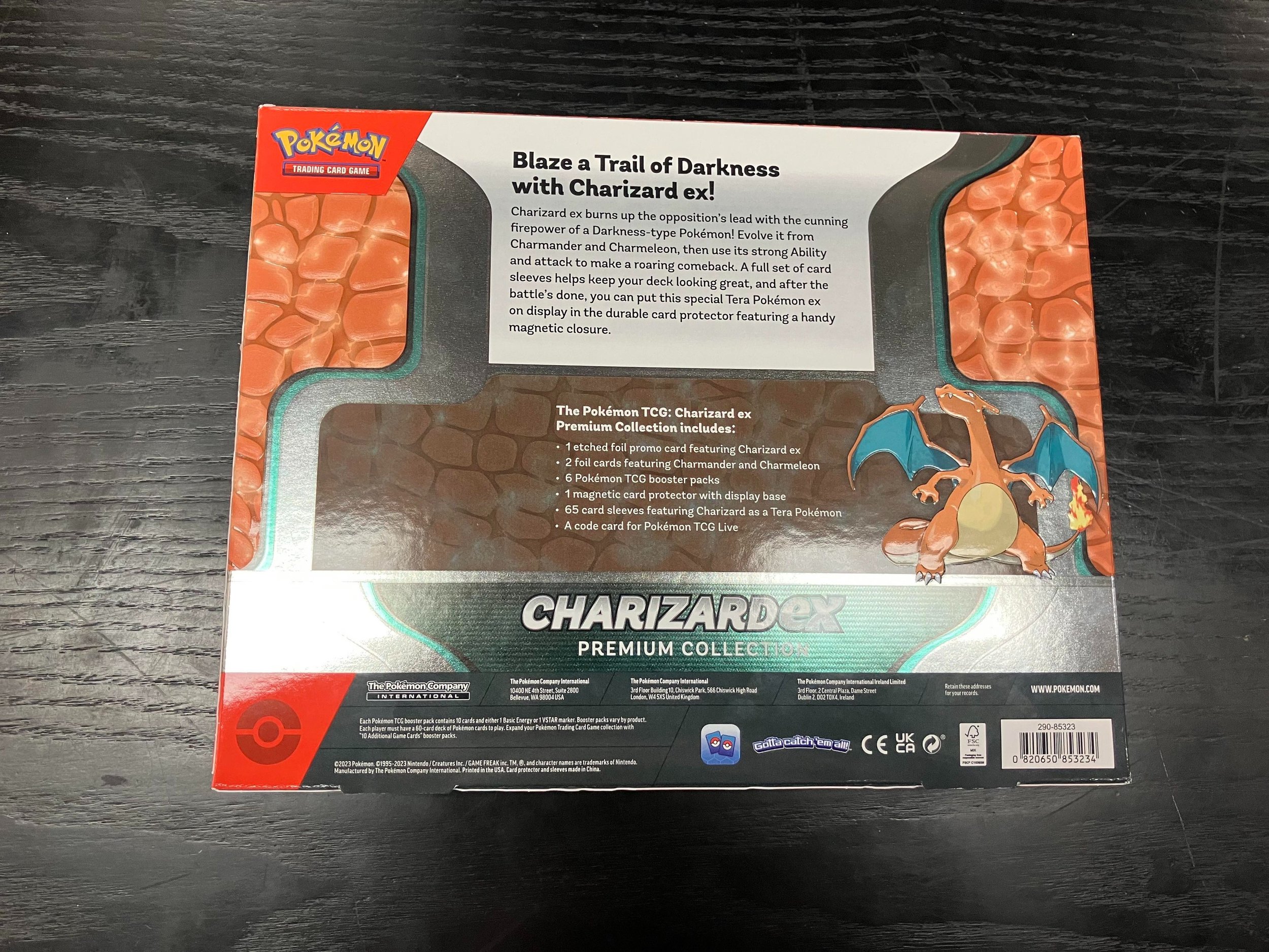 Pokemon Trading Card Games Charizard Ex Premium Box 6 Tcg Booster Packs 