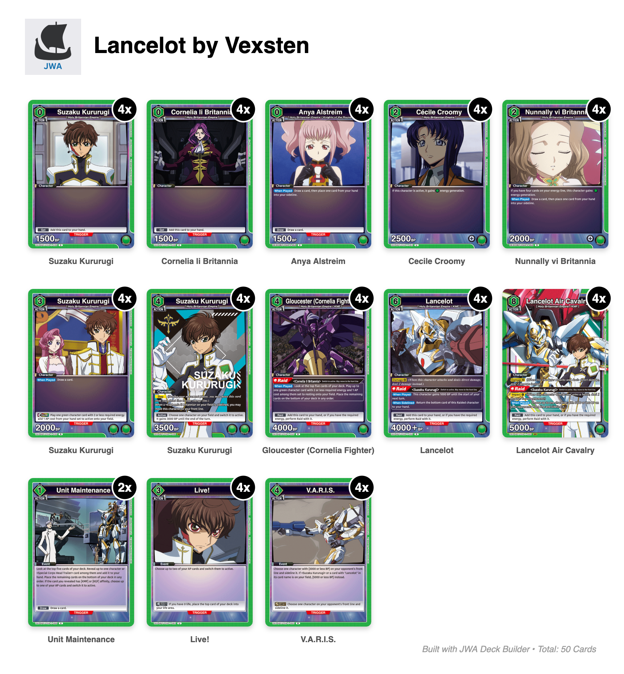 3rd Place Lancelot Deck