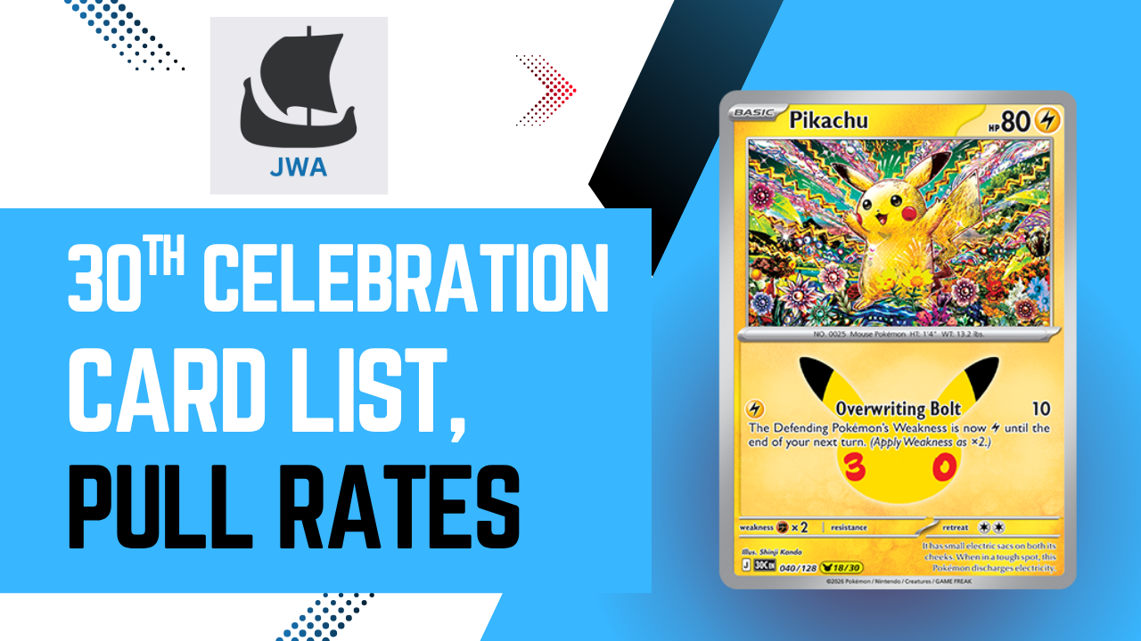 Pokemon 30th Celebration Release Day Guide: Card List, Pull Rates, Products