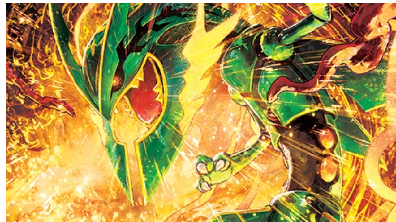 Mega Rayquaza ex Special Illustration Rare Officially Revealed for Delta Reign 