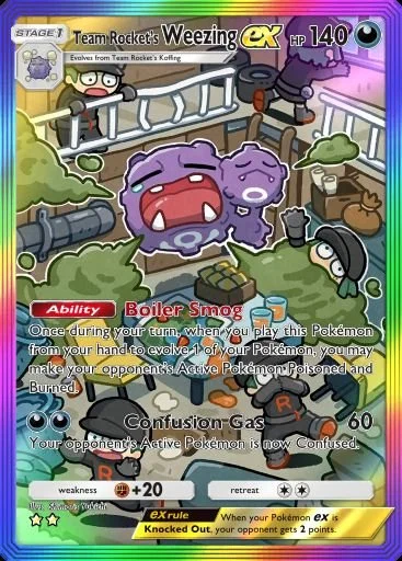 #7 Team Rocket’s Weezing ex