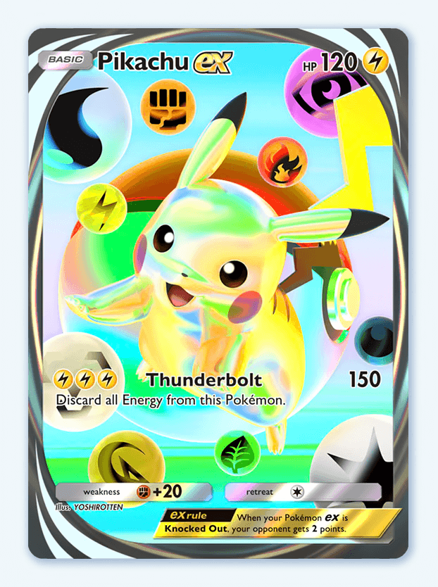 YOSHIROTTEN Pikachu Card
