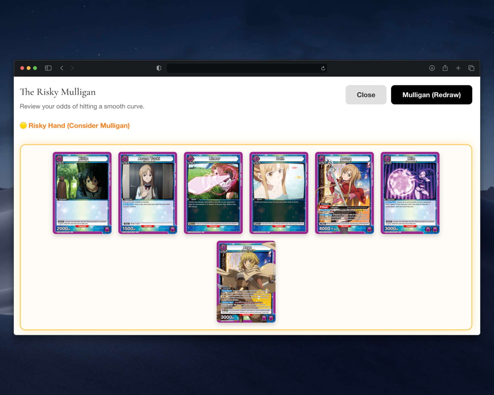 Risky Mulligan JWA Premium