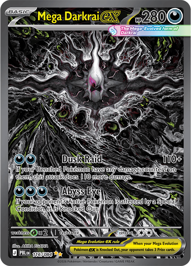 Mega Darkrai ex Pitch Black