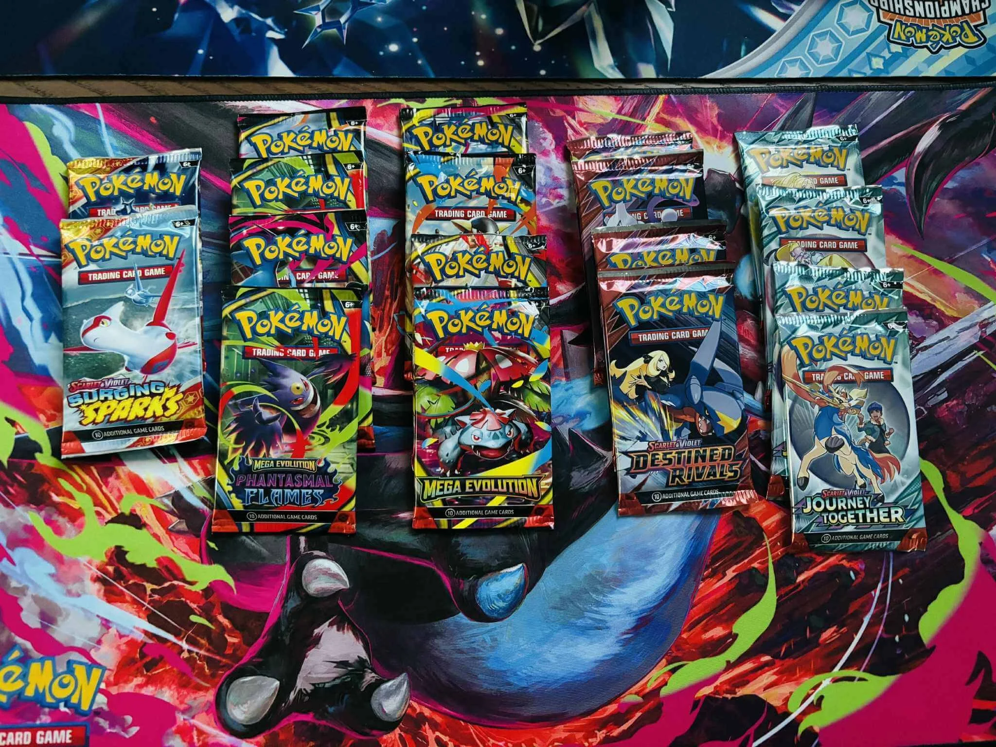 Packs inside the Mega Charizard UPC