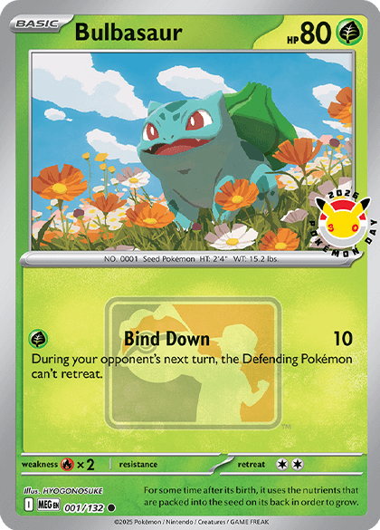 Bulbasaur Pokemon Day Promo