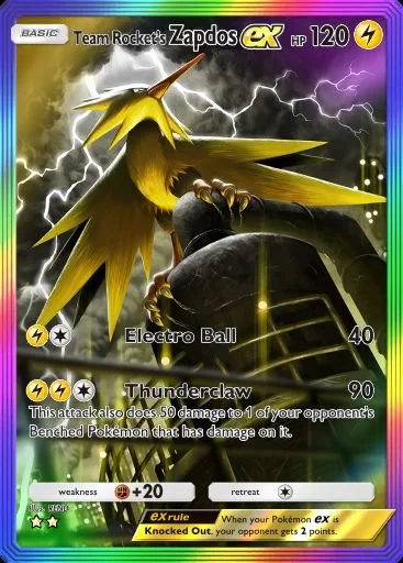 #5 Team Rocket’s Zapdos ex