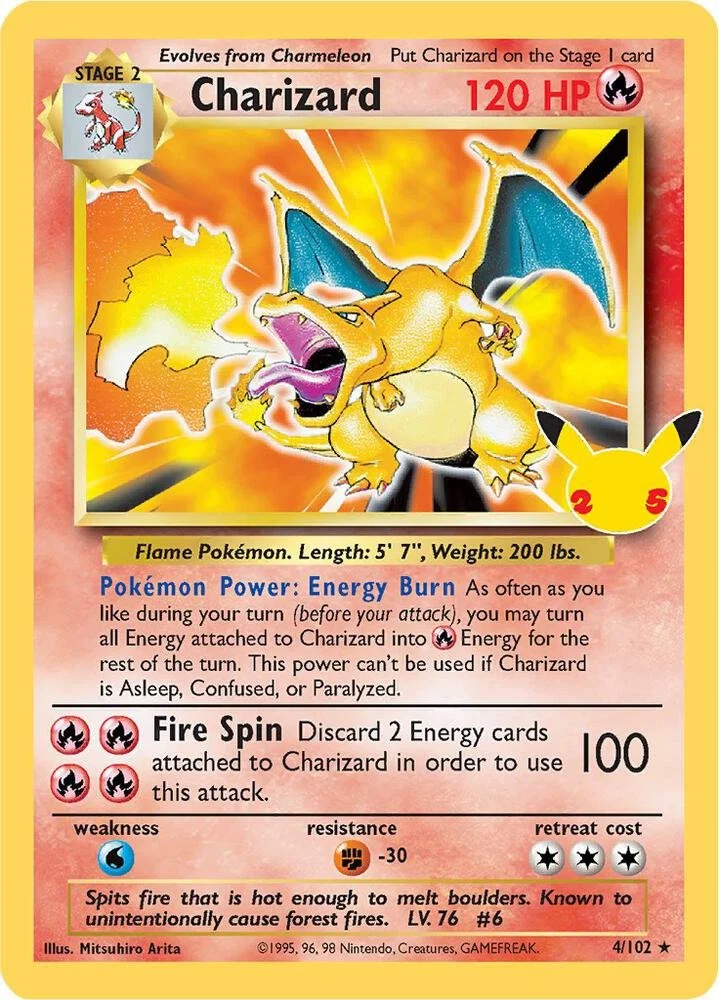 Charizard Celebrations card