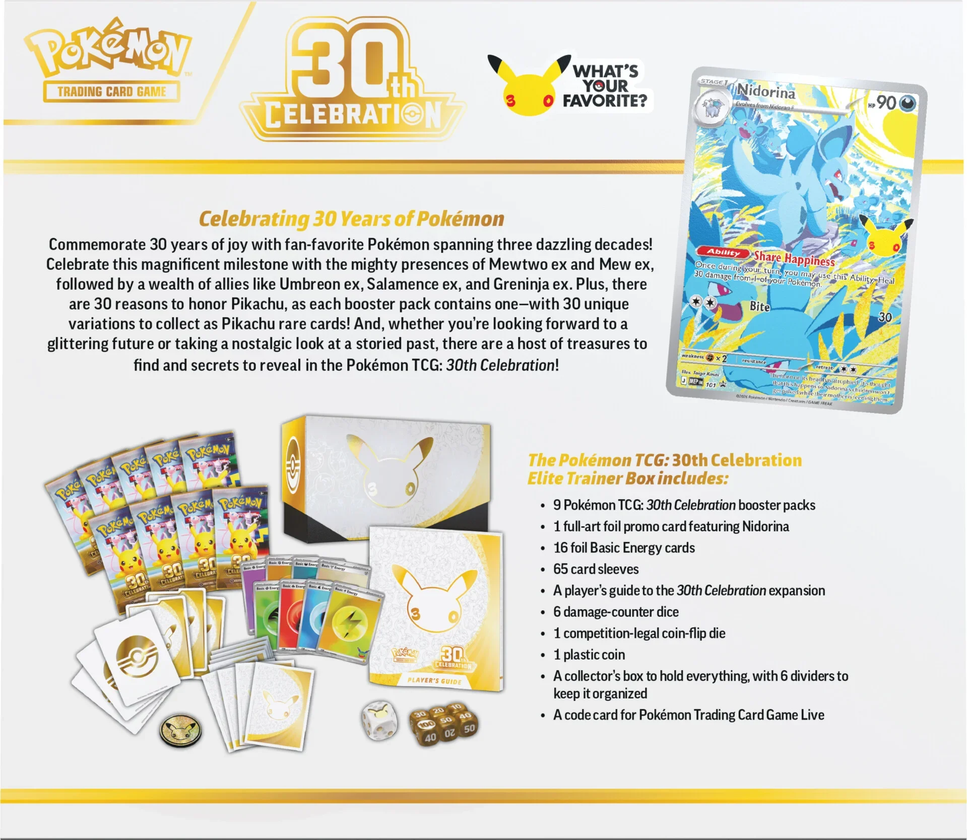 30th Celebration ETB contents