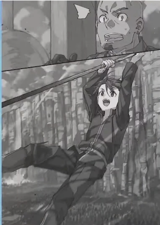 Kirito on a Zipline